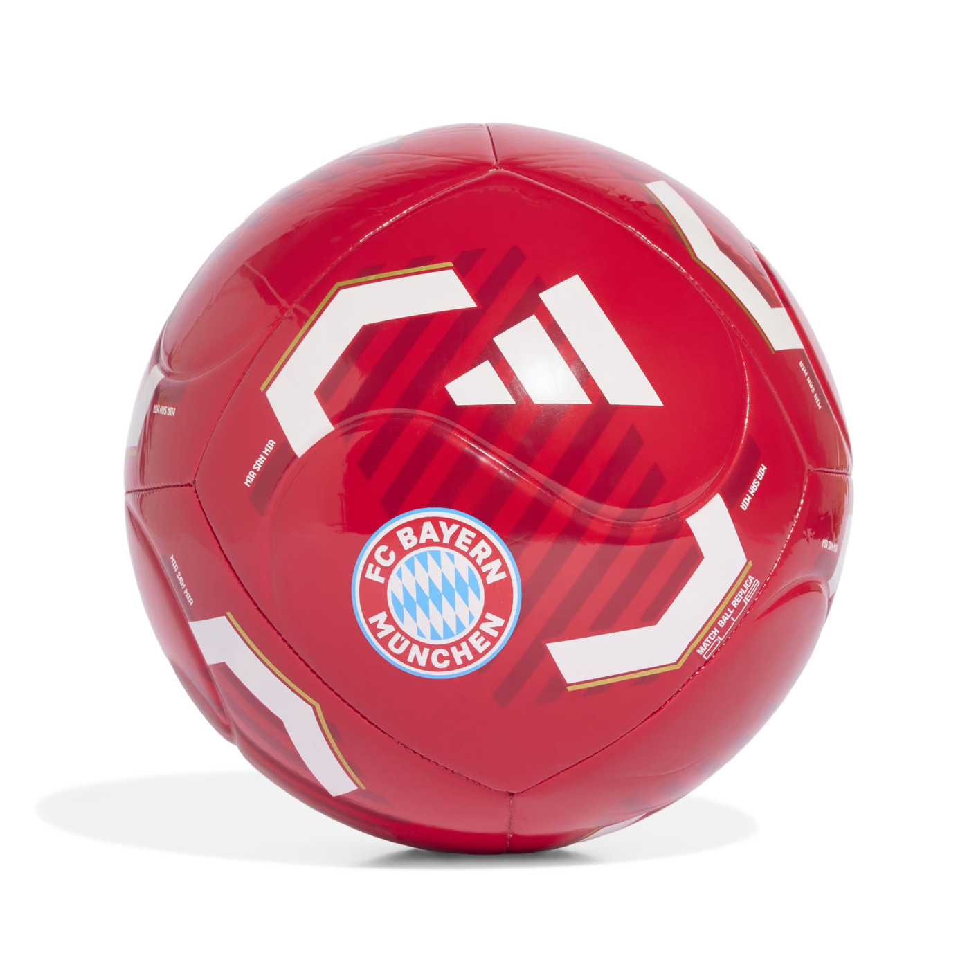 adidas Bayern München Club Voetbal Maat 5 2026-2027 Rood Wit Goud