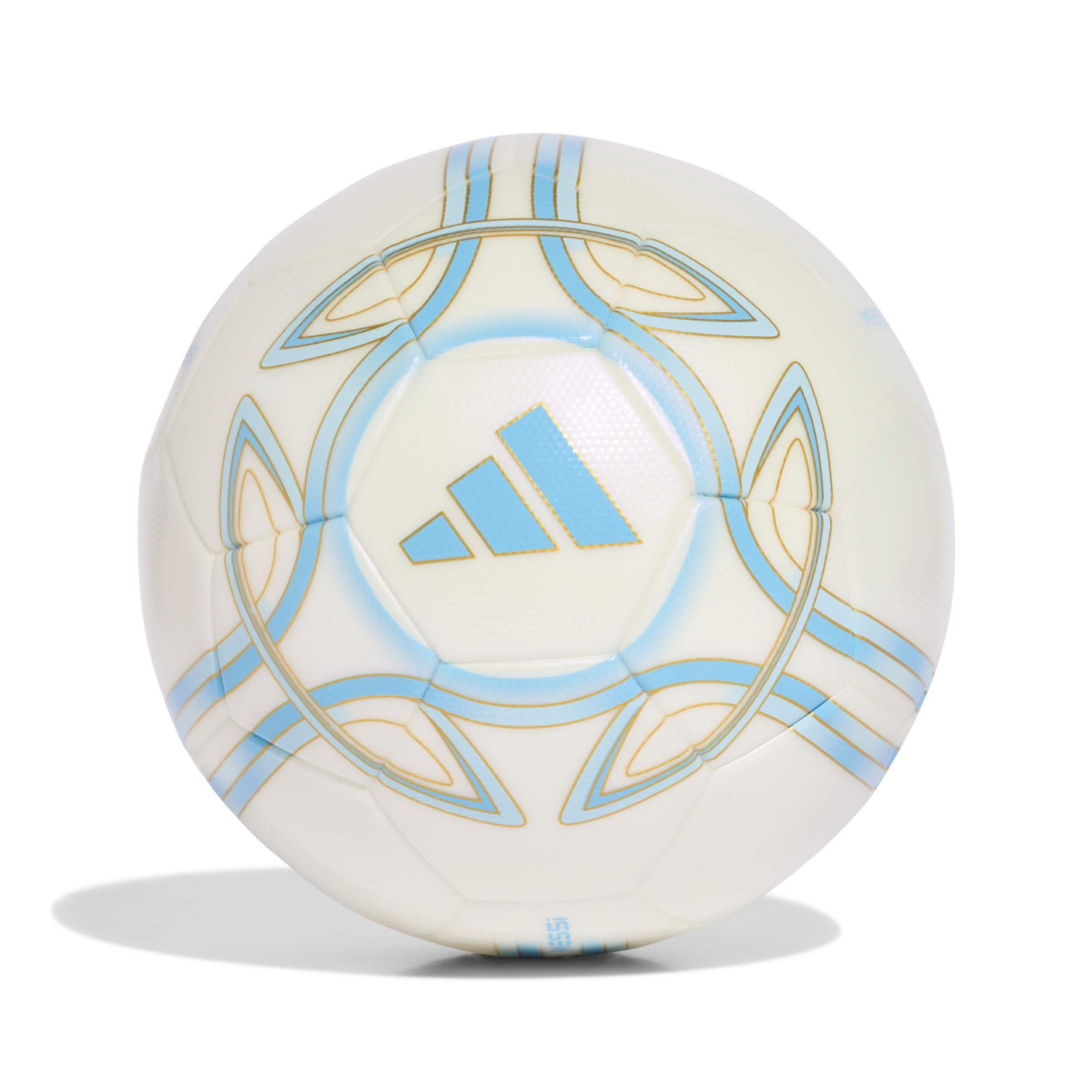 adidas Messi League Voetbal Maat 5 Wit Lichtblauw Goud