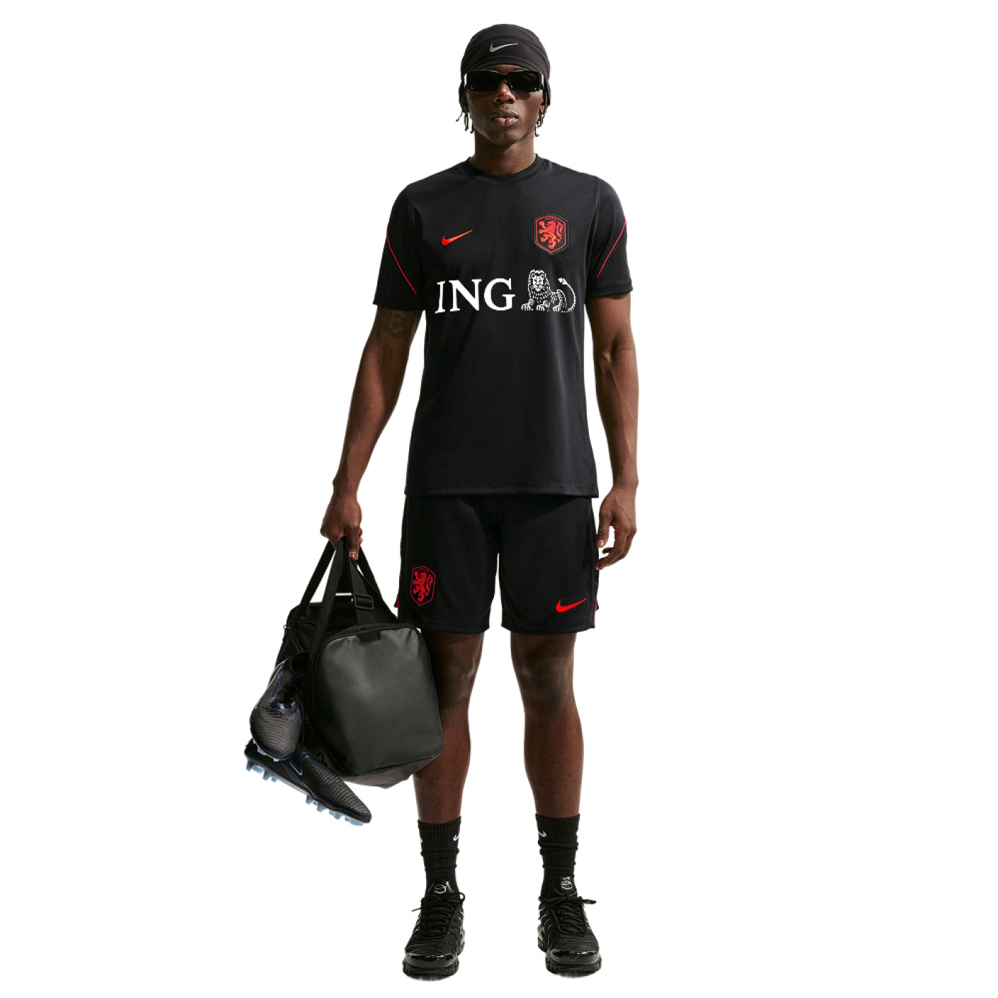 Kit d'entraînement Nike Netherlands Strike 2026-2028 noir orange