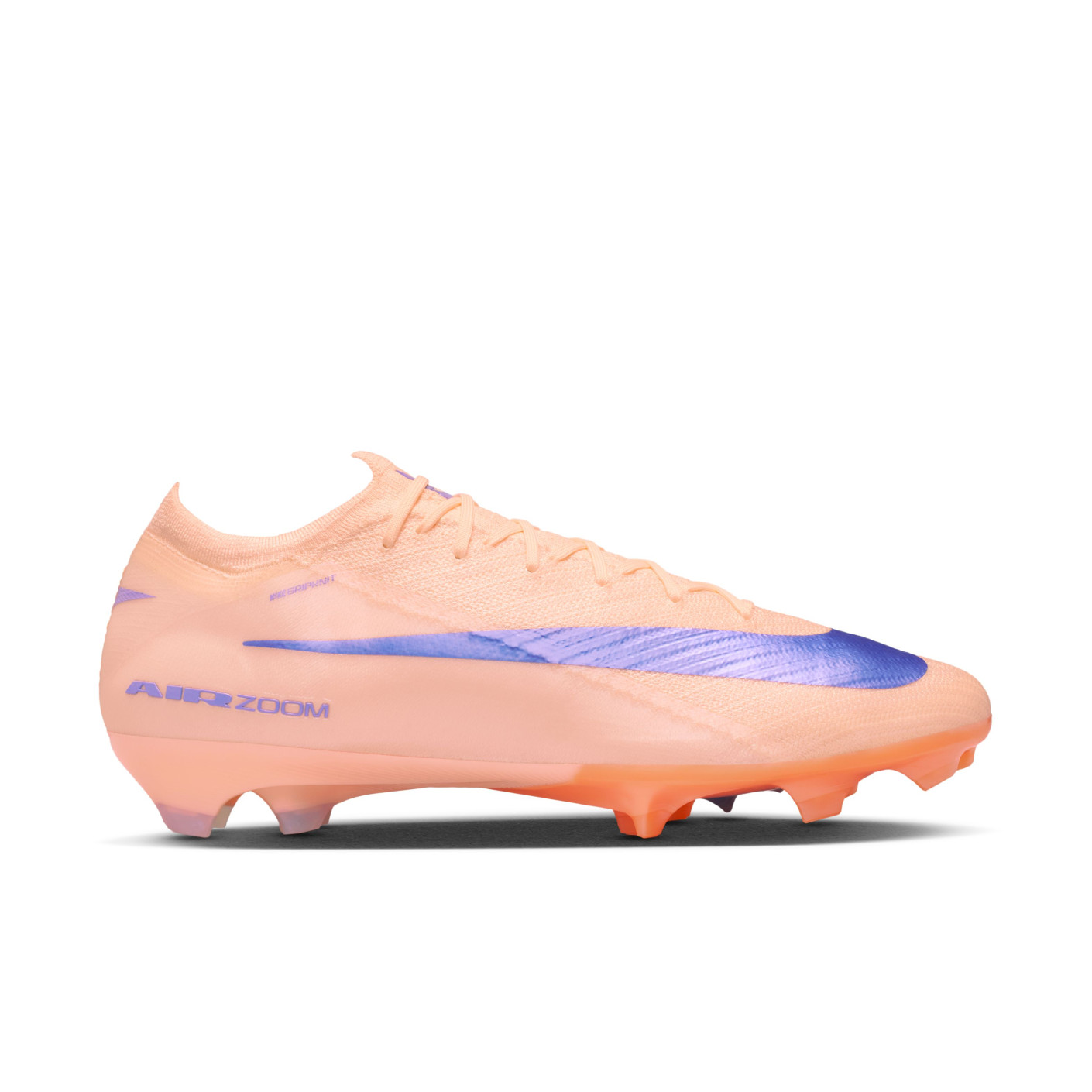 Nike Zoom Mercurial Vapor 16 LV8 Elite Gazon Naturel Chaussures de Foot (FG) Rose Saumon Bleu Foncé Mauve