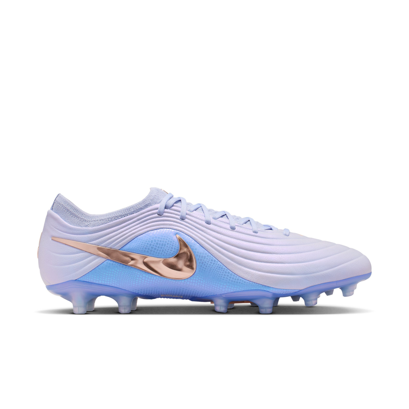 Nike Tiempo Maestro LV8 Elite Gazon Artificiel Chaussures de Foot (AG) Bleu Clair Bleu-Violet Bronze