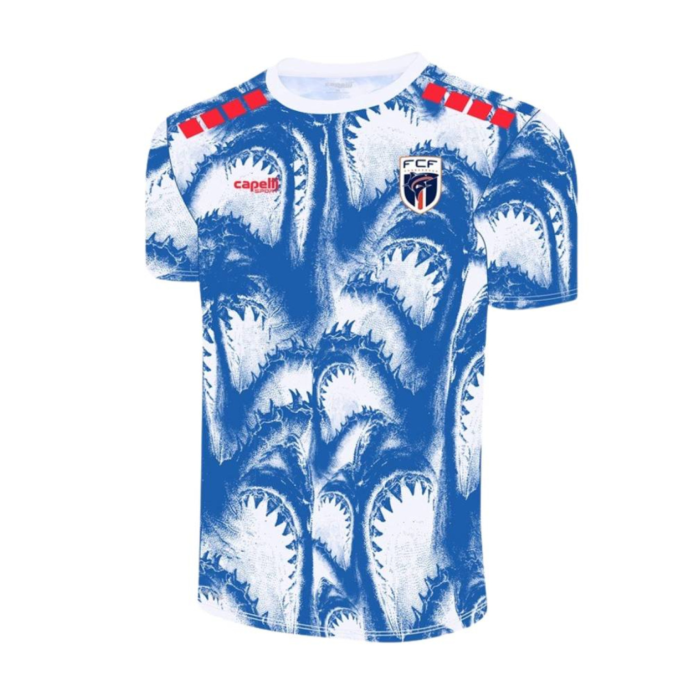 Capelli Kaapverdië Pre-Match Trainingsshirt 2026-2028 Blauw Wit Rood