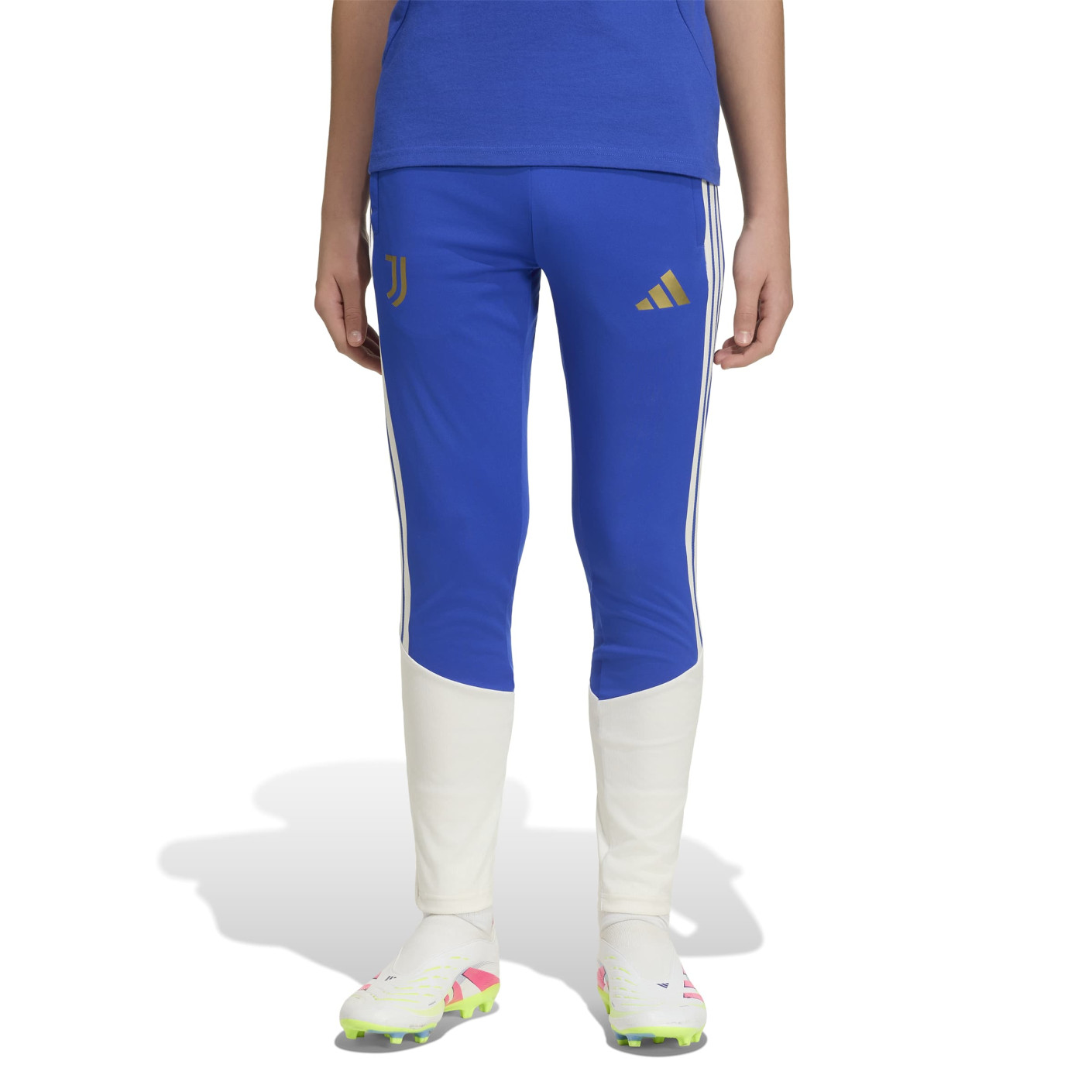 Pantalon d'entraînement adidas Juventus 2026-2027 pour enfants, bleu, blanc, or