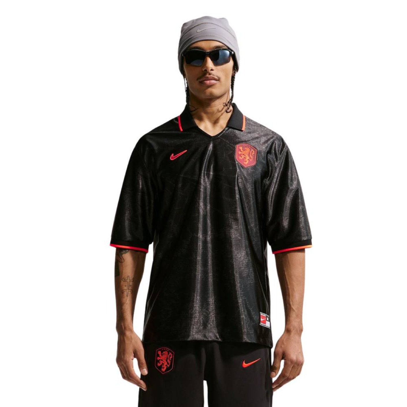 Maillot d'entraînement Nike Netherlands Energy 2026-2028 noir orange