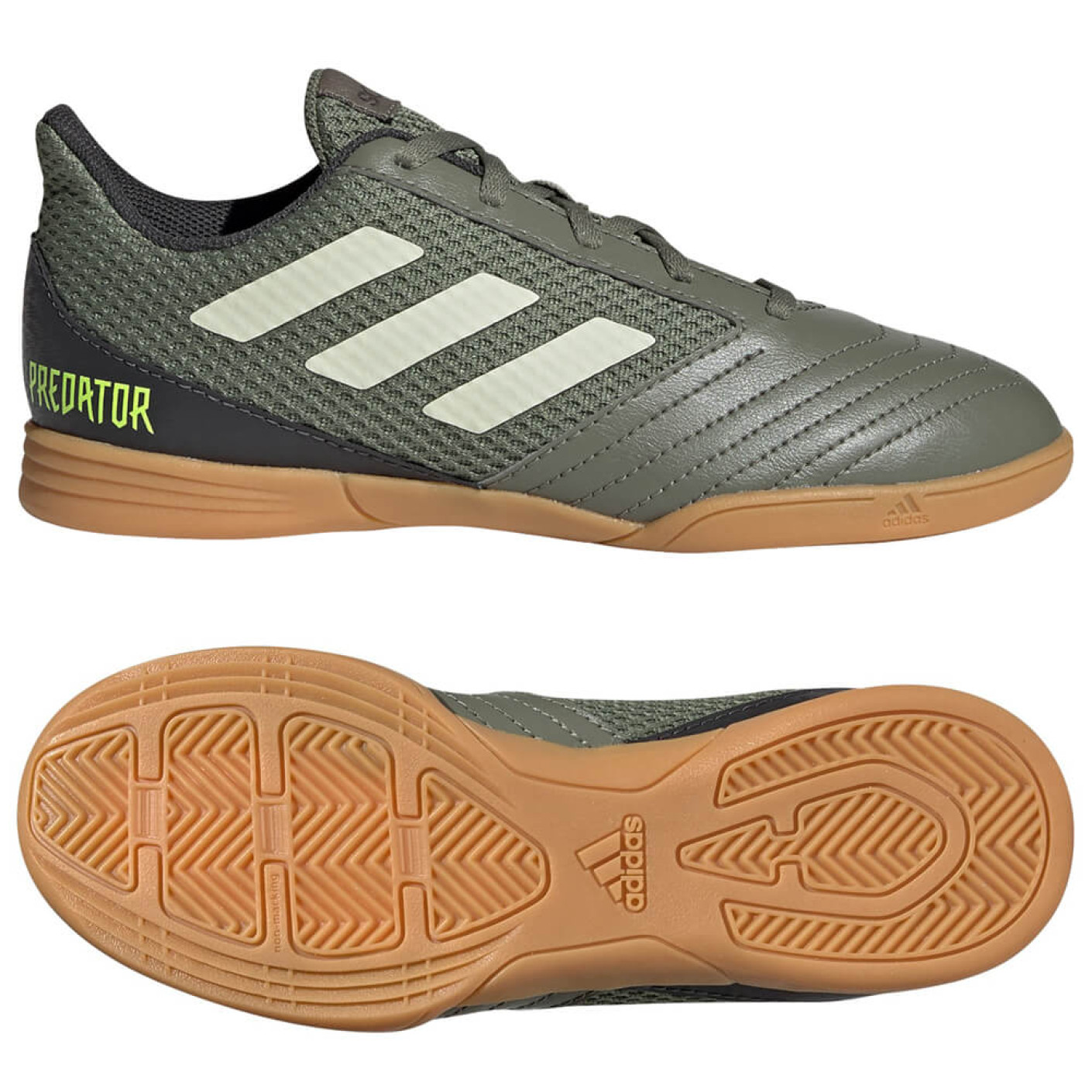 adidas PREDATOR 19.4 SALA Zaalvoetbalschoenen Kids Groen Beige Geel