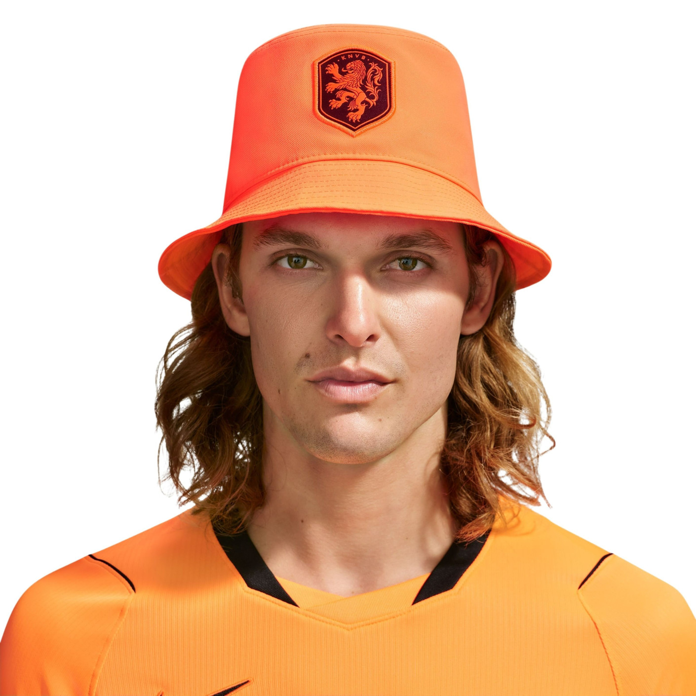 Chapeau bob Nike Netherlands orange noir blanc