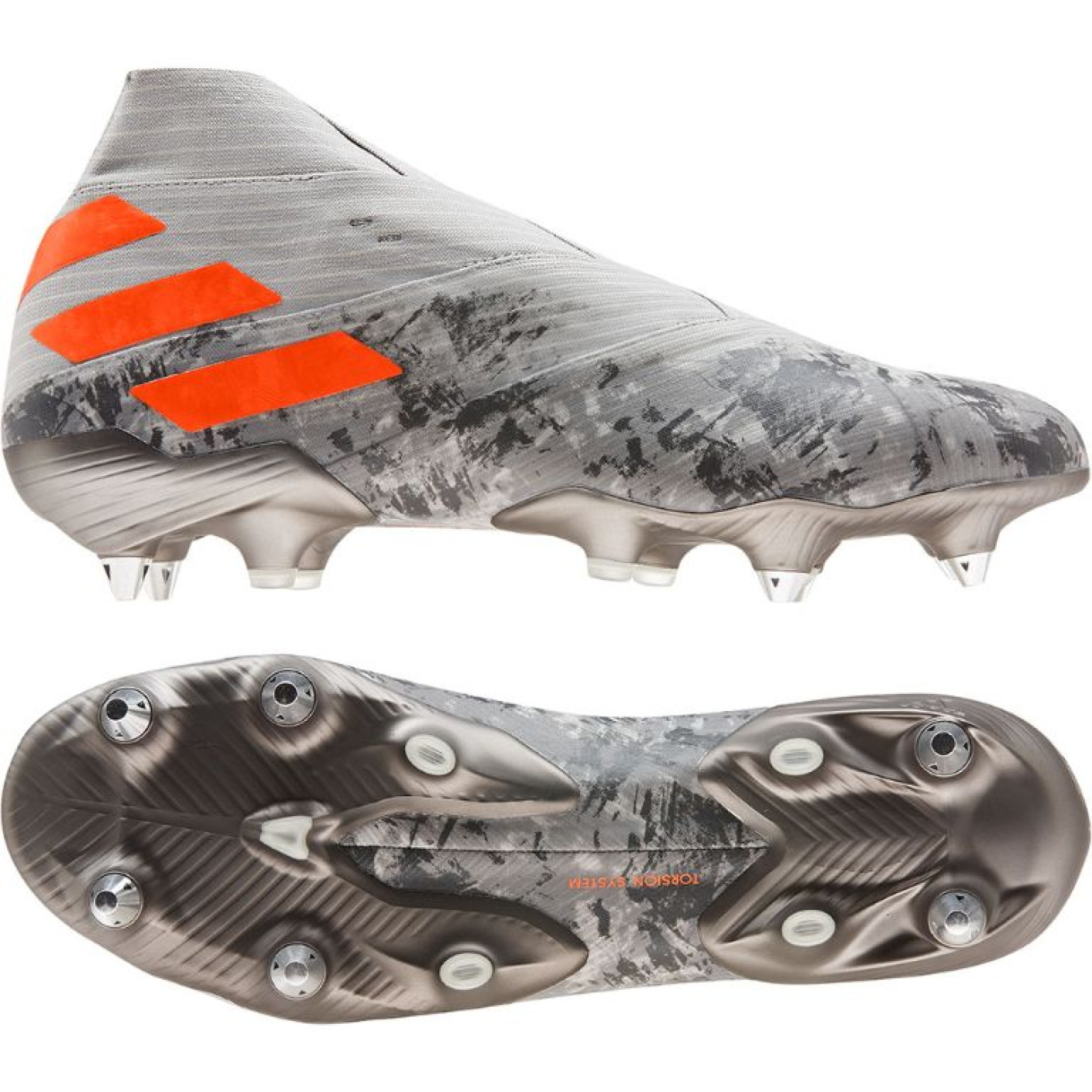 adidas NEMEZIZ 19 IJzeren Nop Voetbalschoenen SG Grijs Oranje