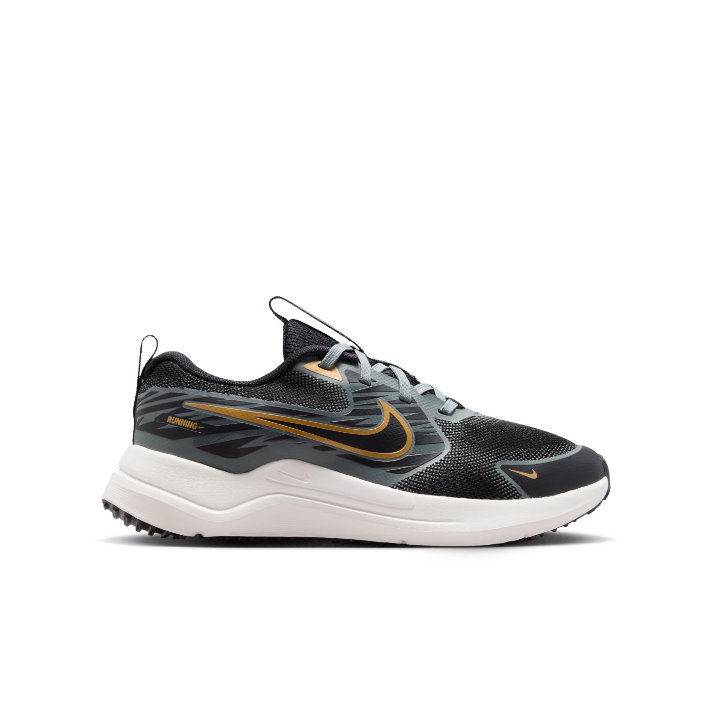 Nike Cosmic Runner Chaussures de Running Noir Gris Argenté Doré