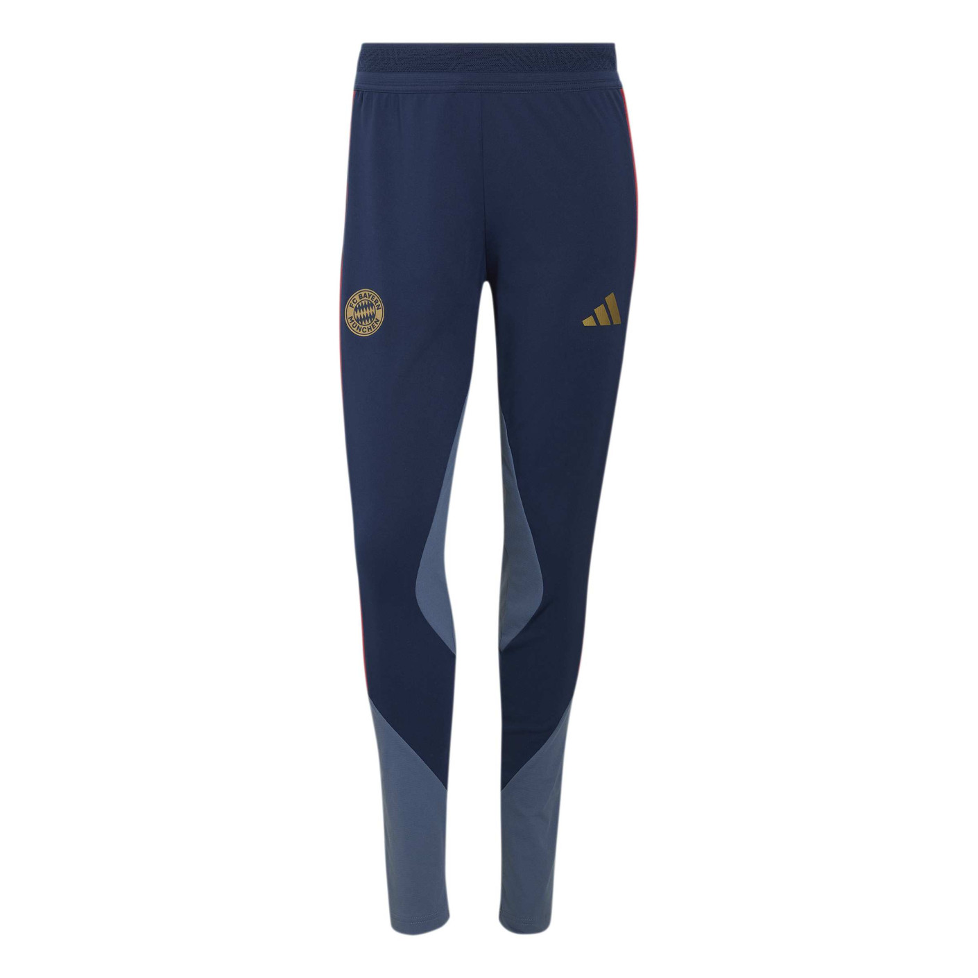 adidas Bayern Munich Pantalon d'Entraînement 2026-2027 Femmes Bleu Foncé Rouge Doré