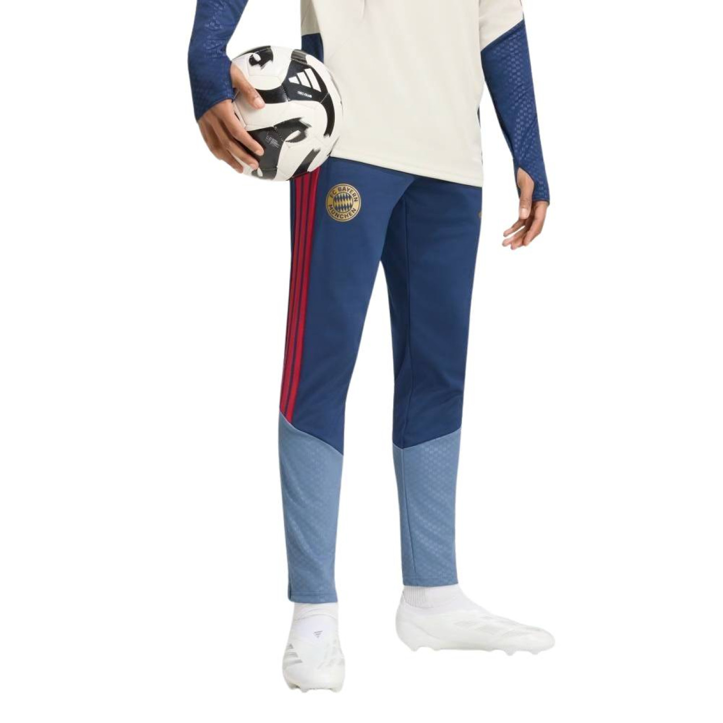 adidas Bayern München Trainingsbroek 2026-2027 Donkerblauw Rood Goud