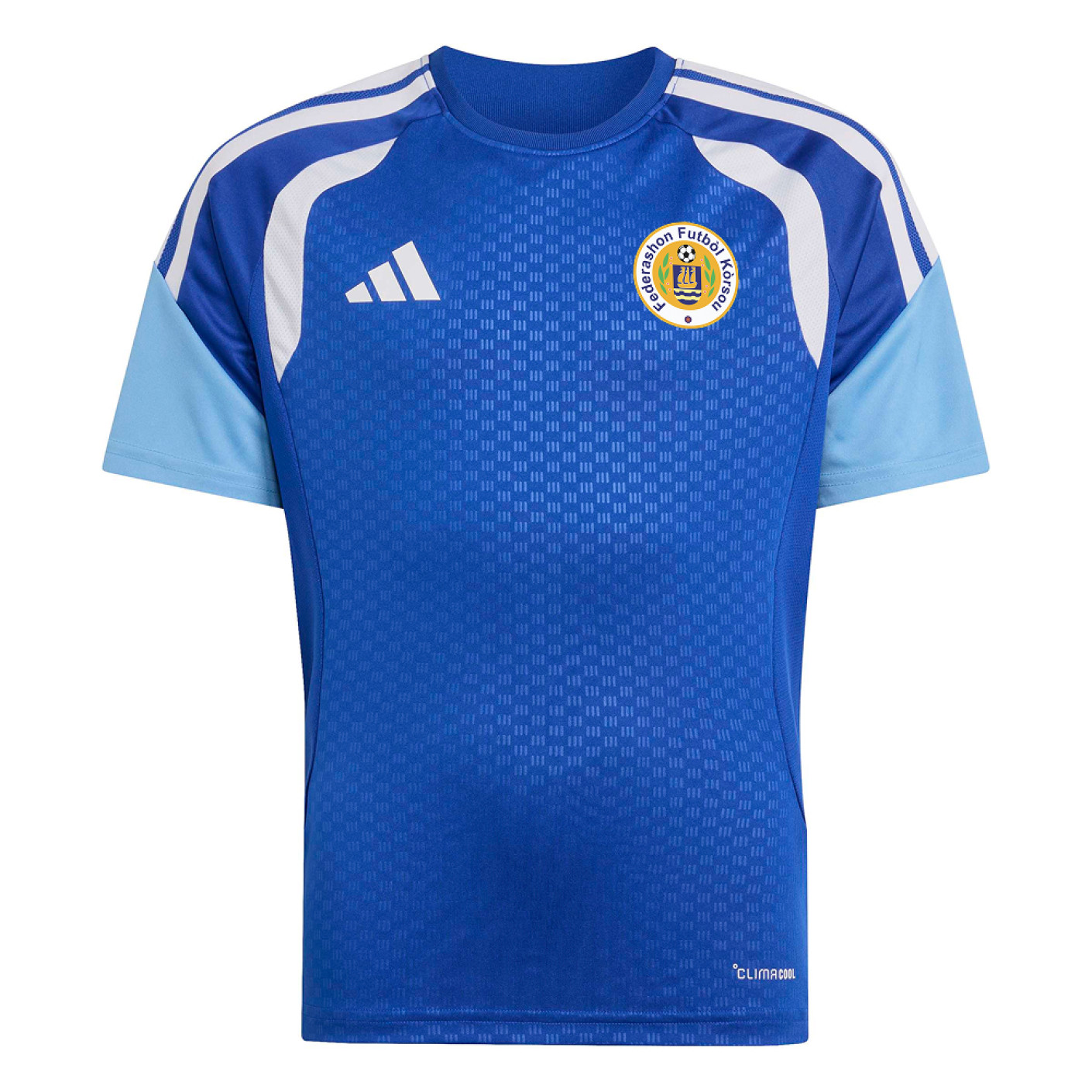 Chemise d'entraînement adidas FFK Curaçao 2026-2028 pour Enfants, bleu