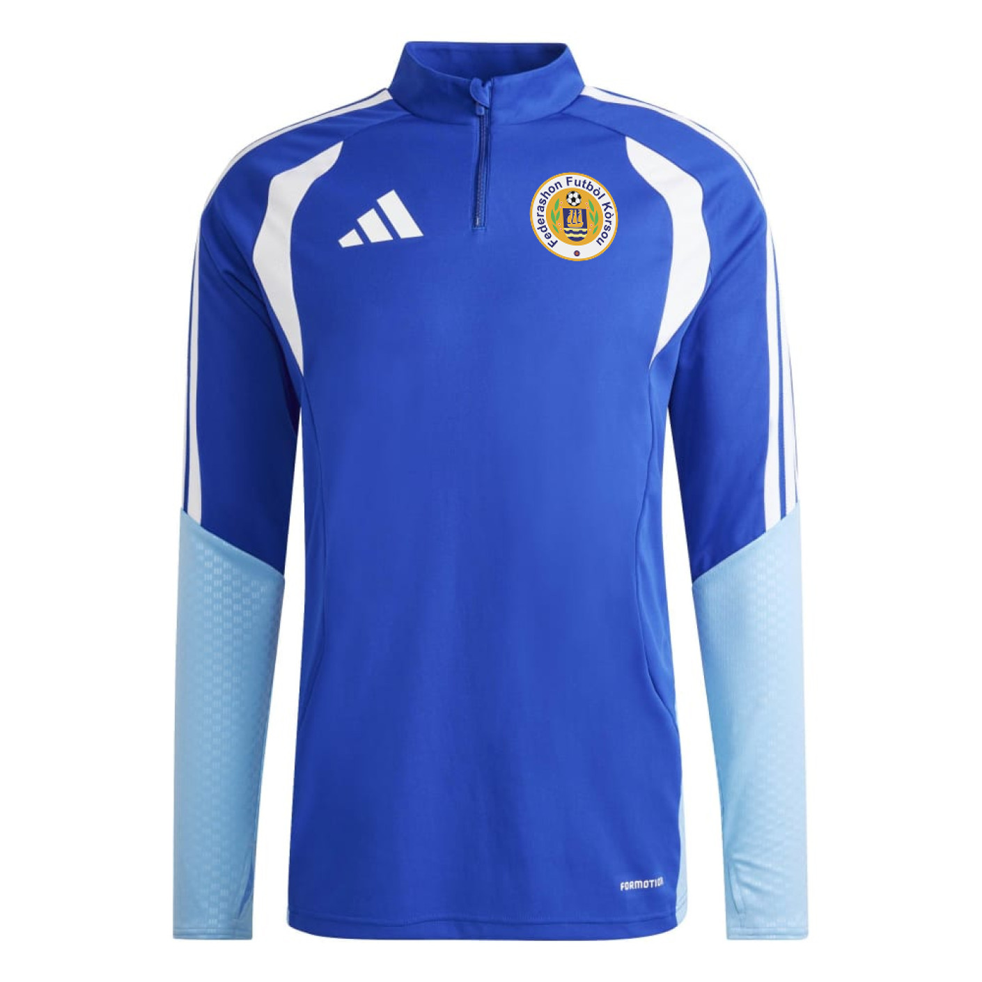Haut d'entraînement adidas FFK Curaçao 1/4-Zip 2026-2028 Bleu