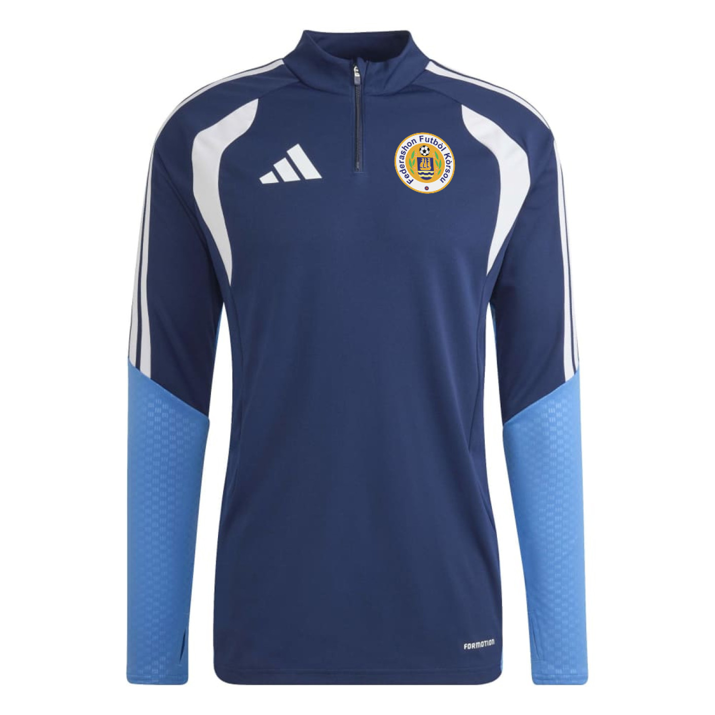 Haut d'entraînement adidas FFK Curaçao 1/4-Zip 2026-2028 Bleu foncé