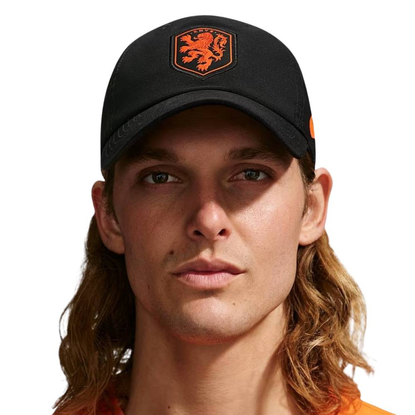 Casquette Nike Netherlands Club noire orange