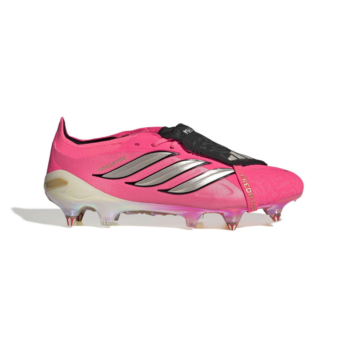 adidas Predator Elite FT IJzeren-Nop Voetbalschoenen (SG) Felroze Zilvergrijs Zwart Goud