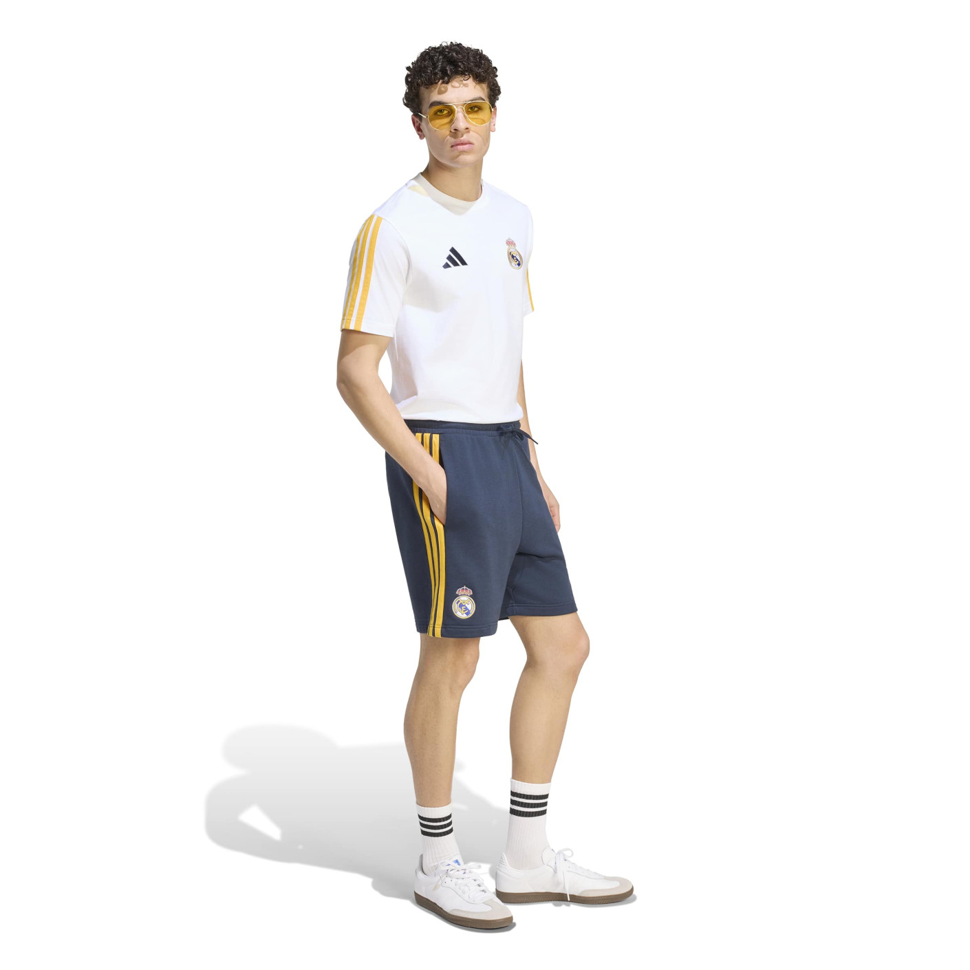 Set d'été adidas Real Madrid DNA 2026-2027 blanc orange bleu foncé