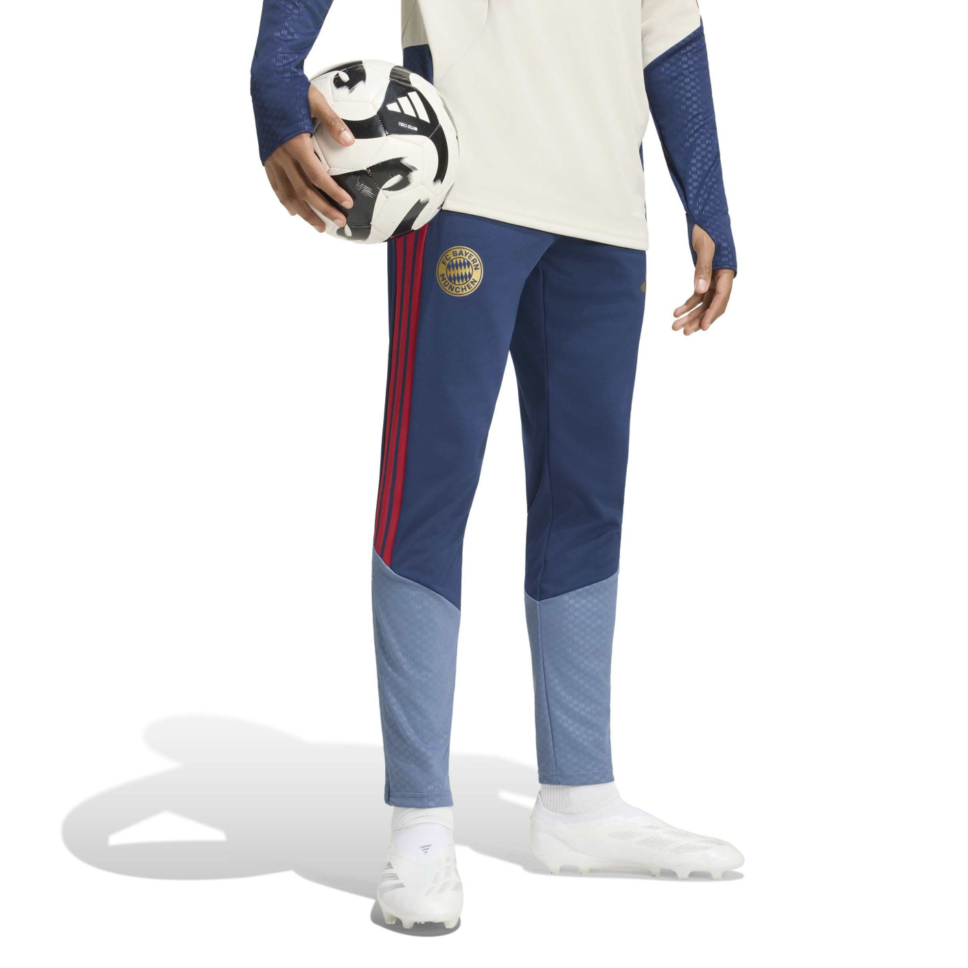 adidas Bayern Munich Pantalon d'Entraînement 2026-2027 Bleu Foncé Rouge Doré