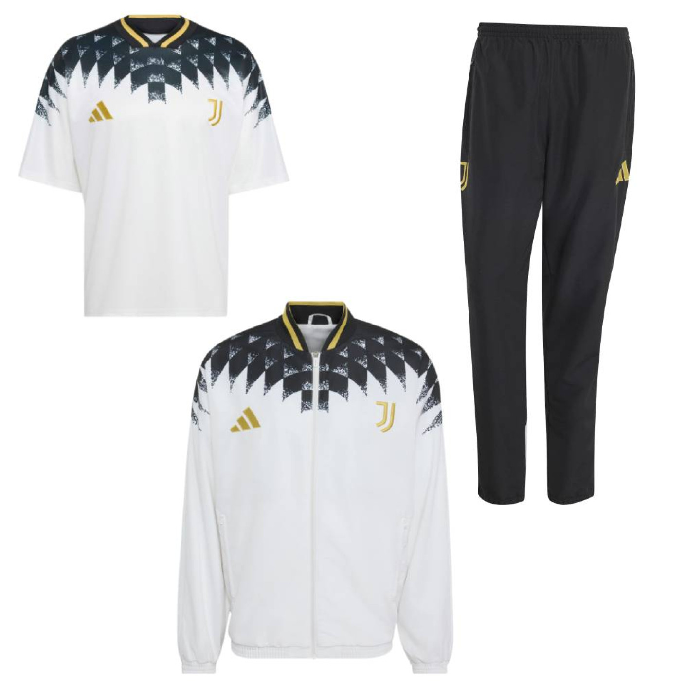 adidas Juventus Stadium Full Set 2026-2027 Wit Zwart Goud
