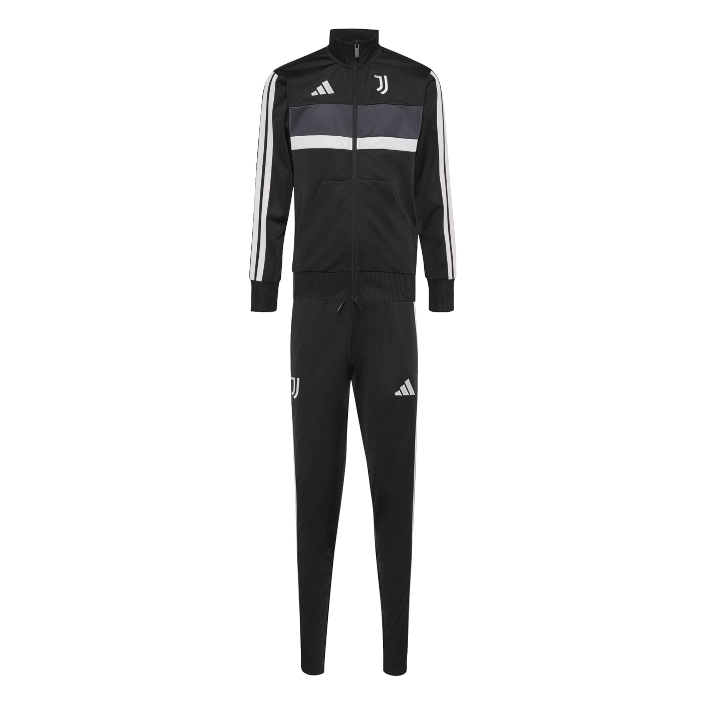 adidas Juventus Trainingspak 2026-2027 Kids Zwart Wit Grijs