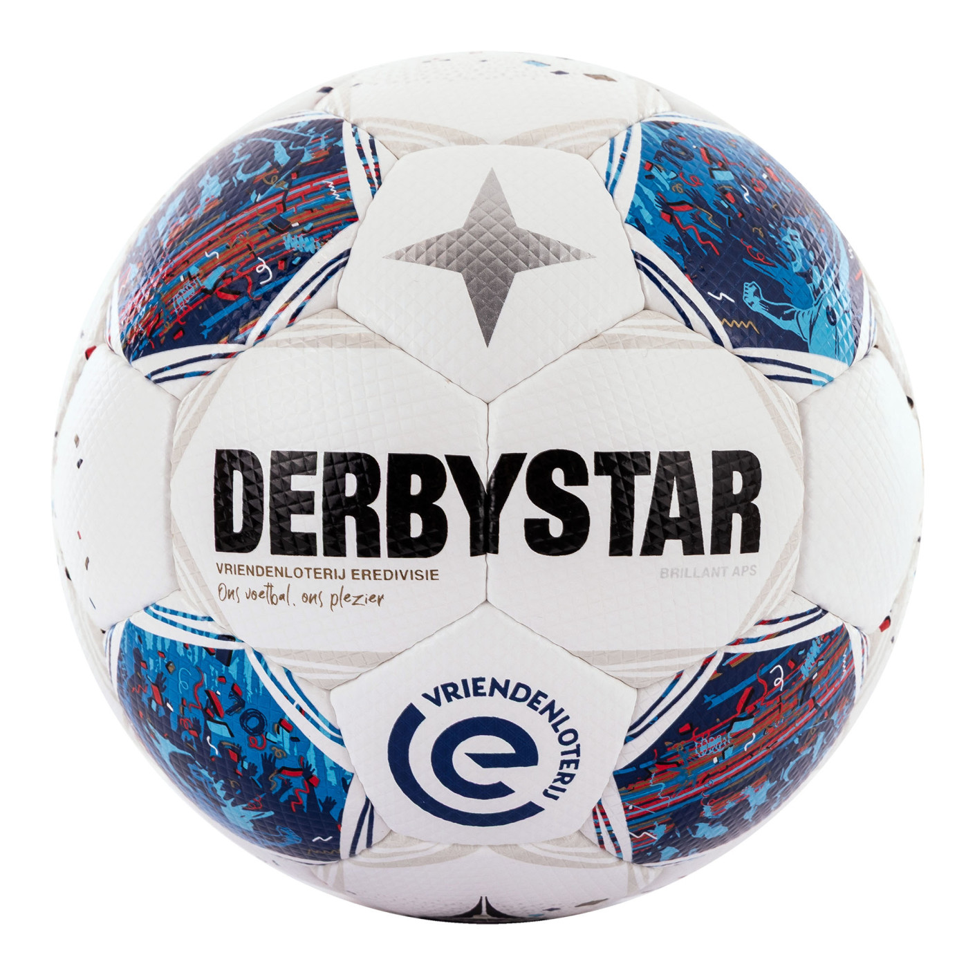 Derbystar Eredivisie Brillant Voetbal Maat 5 2026-2027 Wit Blauw Rood