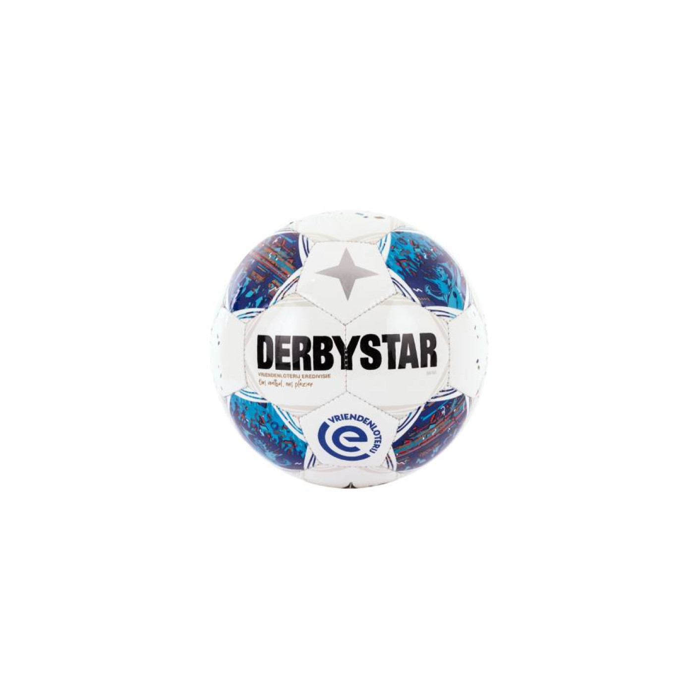 Derbystar Eredivisie Mini Ballon de Foot Taille 1 2026-2027 Blanc Bleu Rouge