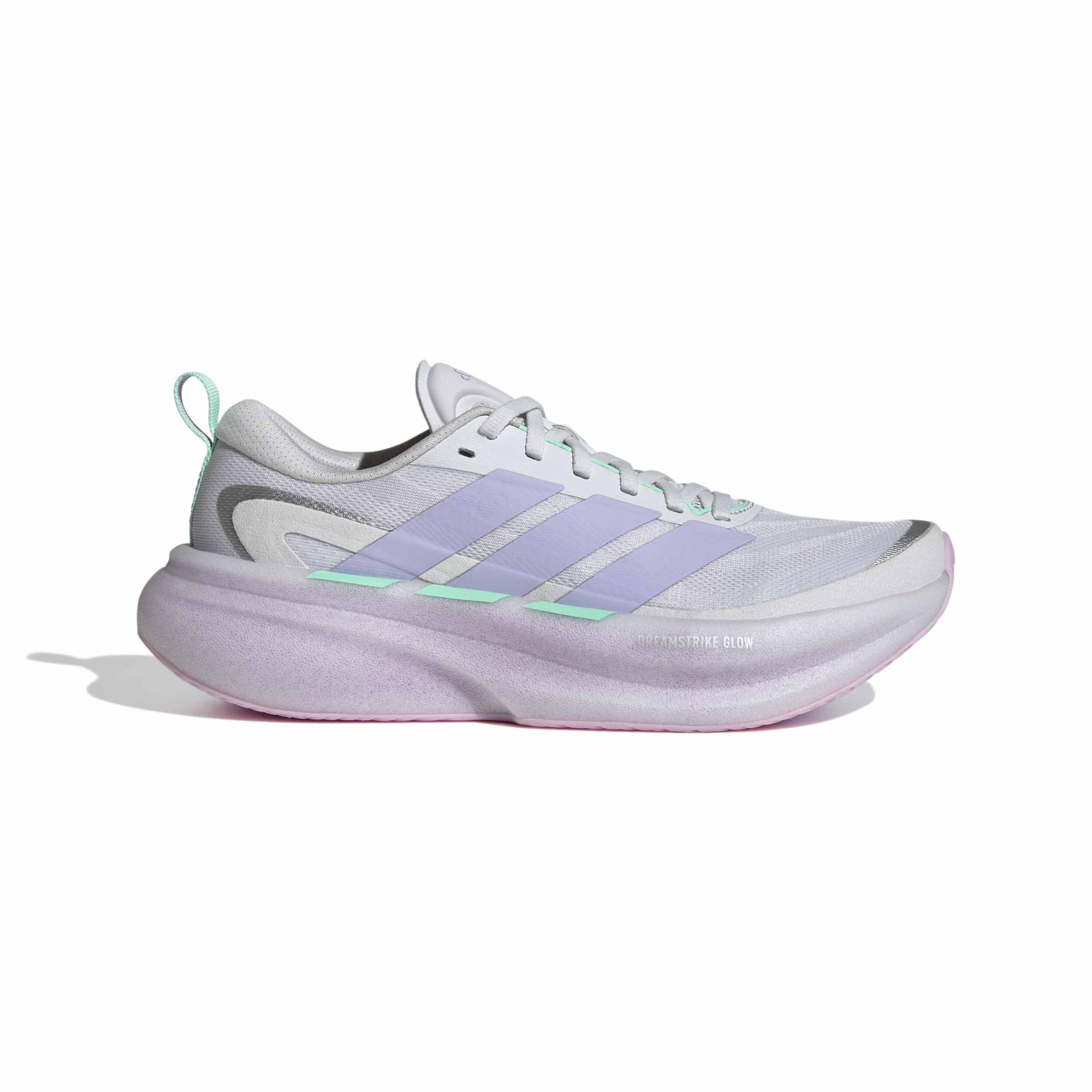 adidas Supernova Glide Hardloopschoenen Dames Zilvergrijs Paars Mintgroen