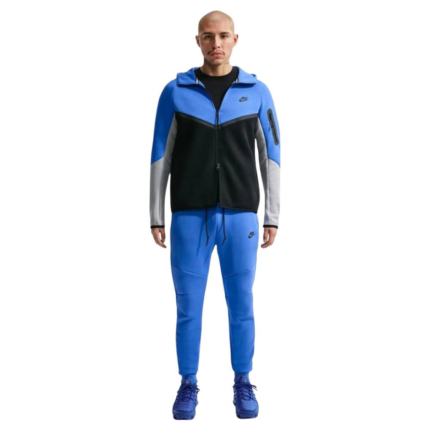Nike Tech Fleece Sportswear Trainingspak Donkerblauw Zwart Grijs Wit
