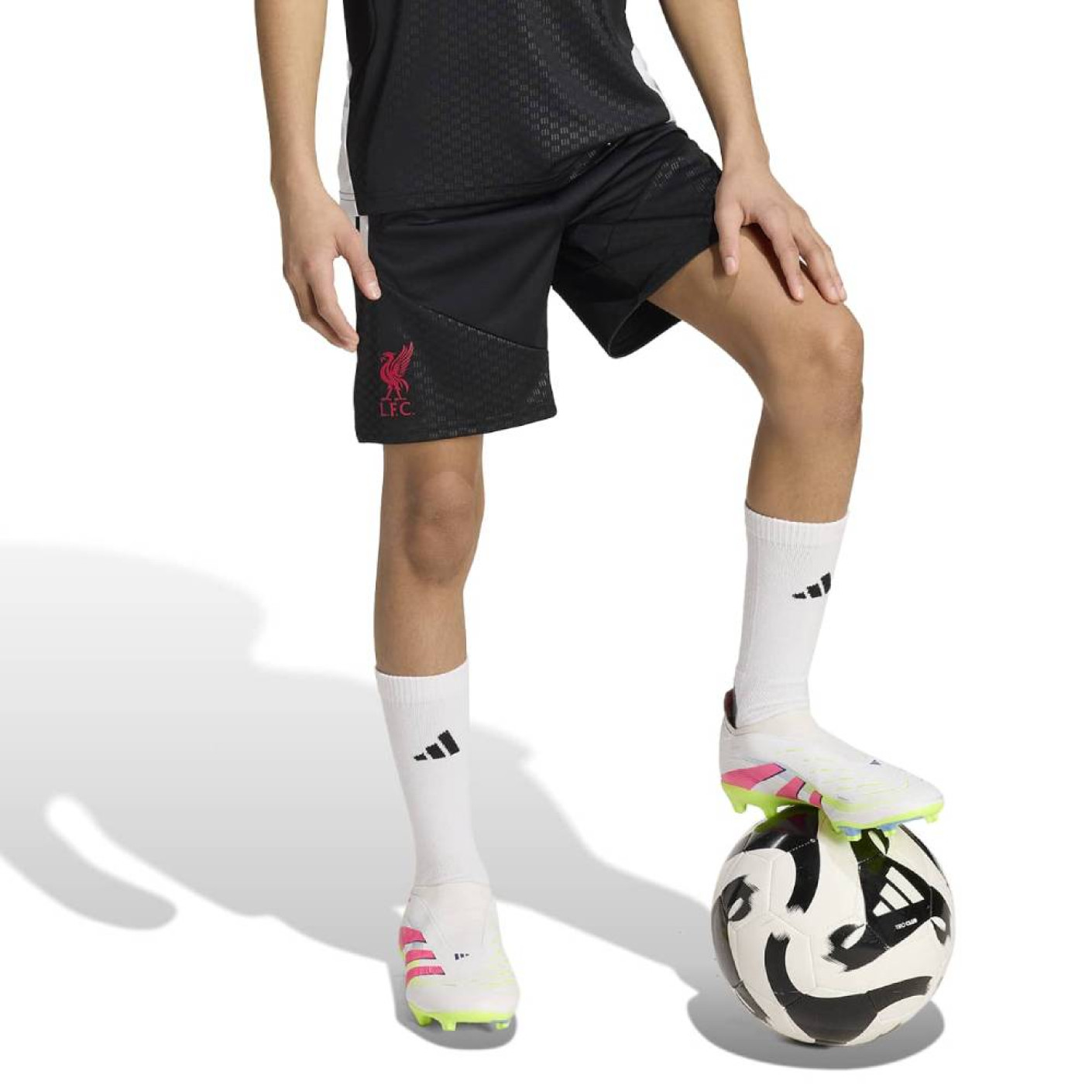adidas Liverpool Trainingsbroekje 2026-2027 Kids Zwart Grijs Wit Rood