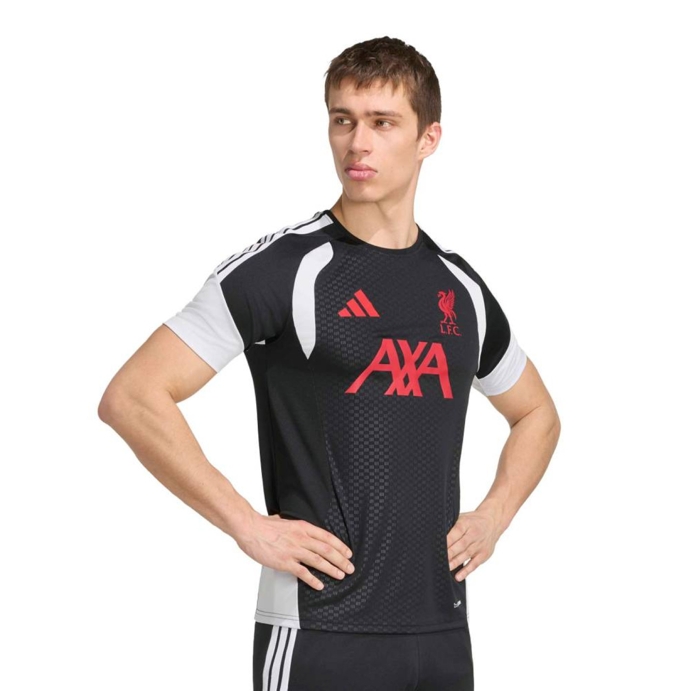 adidas Liverpool Trainingsshirt 2026-2027 Zwart Grijs Wit Rood