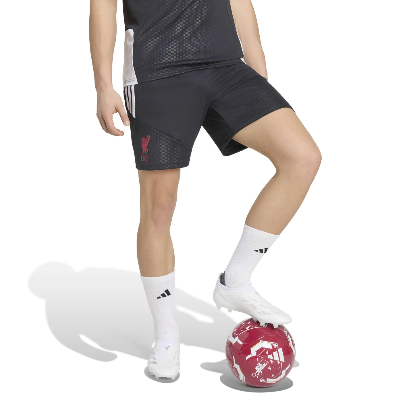 adidas Liverpool Trainingsbroekje 2026-2027 Zwart Grijs Wit Rood