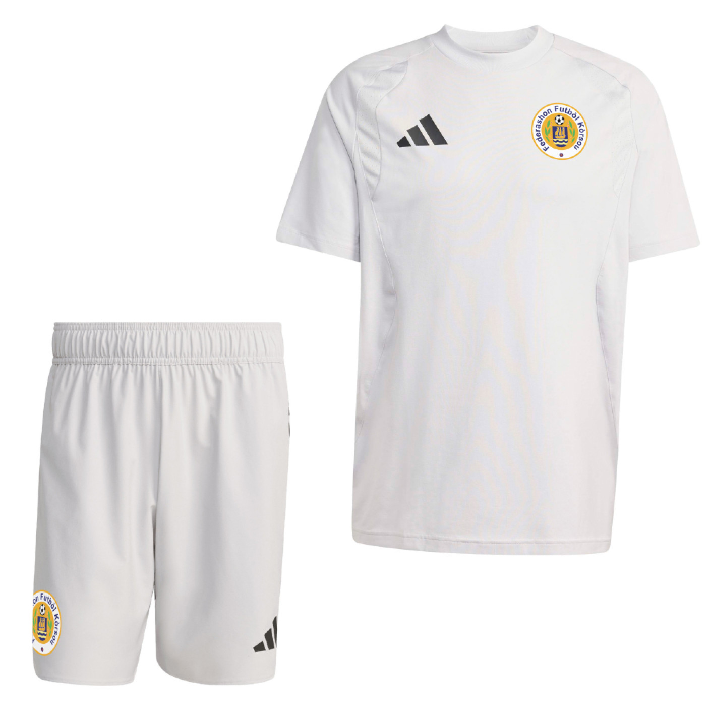 adidas FFK Curaçao Tiro Travel Trainingsset 2026-2028 Grijs