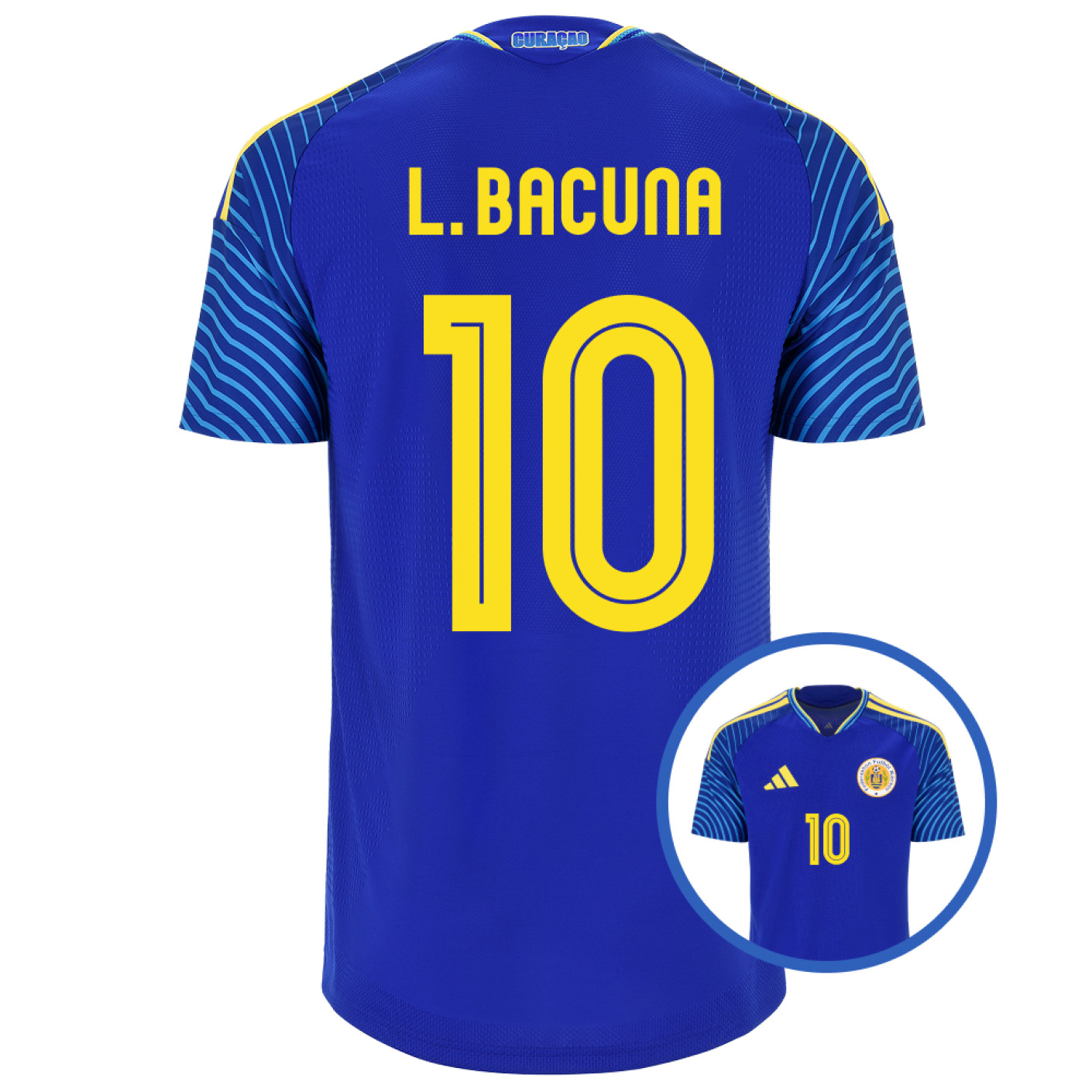 Chemise à domicile adidas FFK Curaçao L. Bacuna 10 Authentic 2026-2028