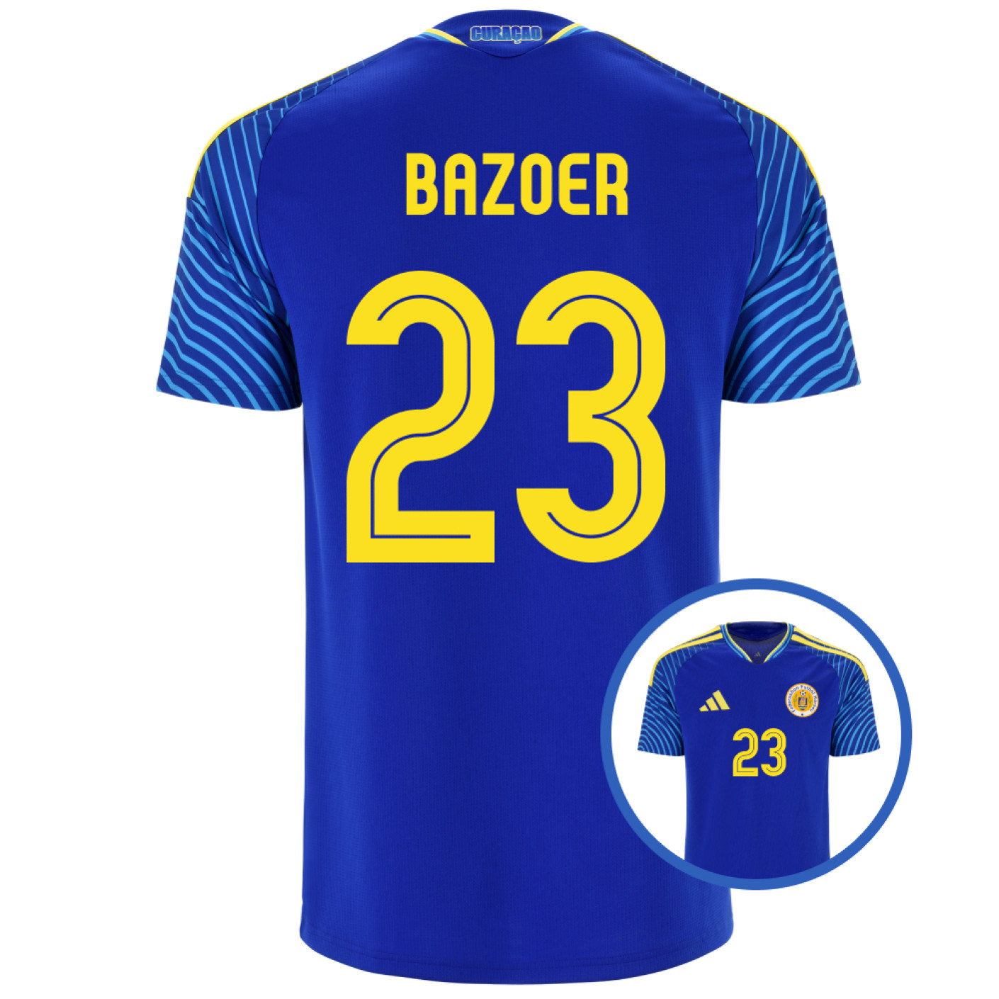 Chemise à domicile adidas FFK Curaçao Bazoer 23 pour enfants 2026-2028