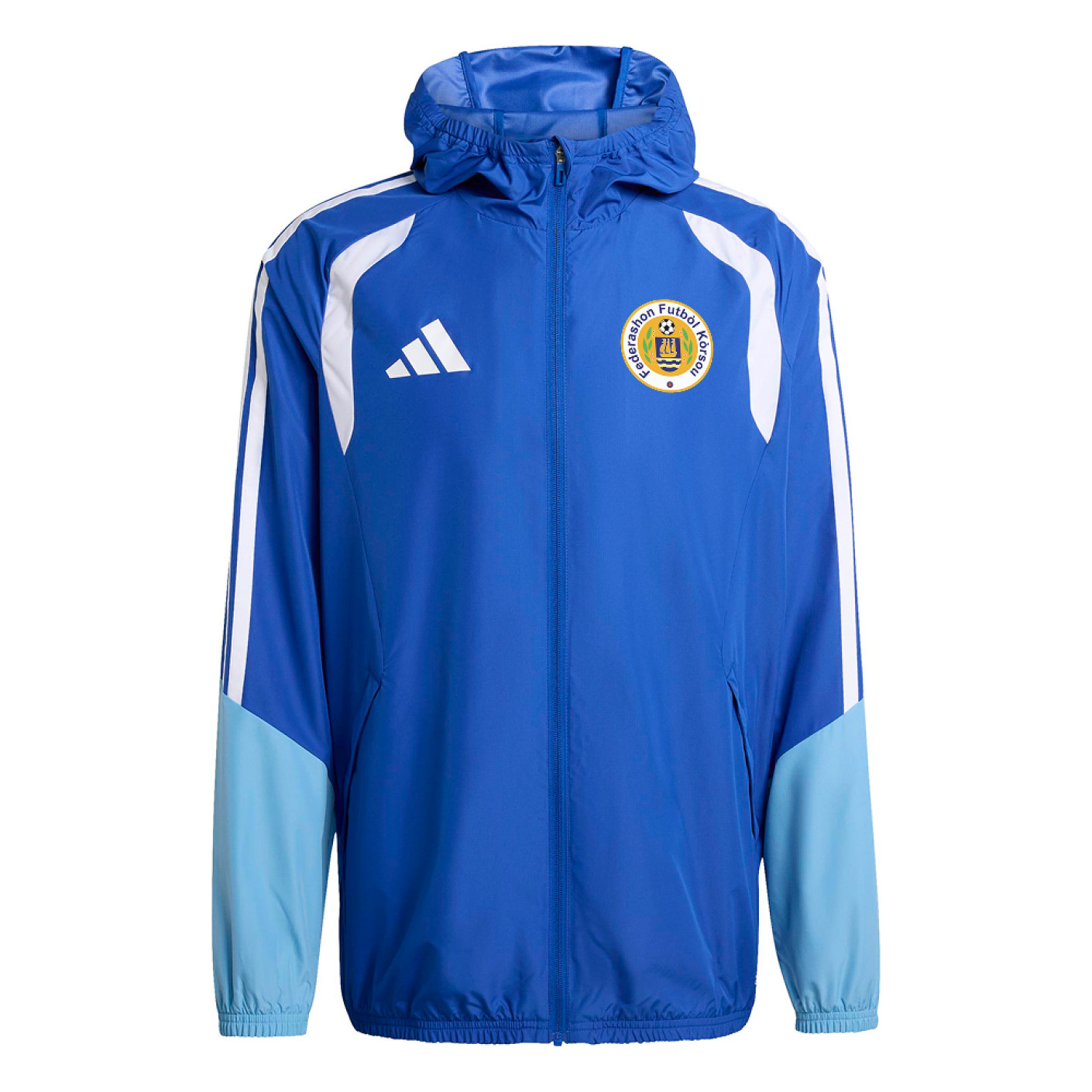 Veste adidas FFK Curaçao Allweather 2026-2028 bleue