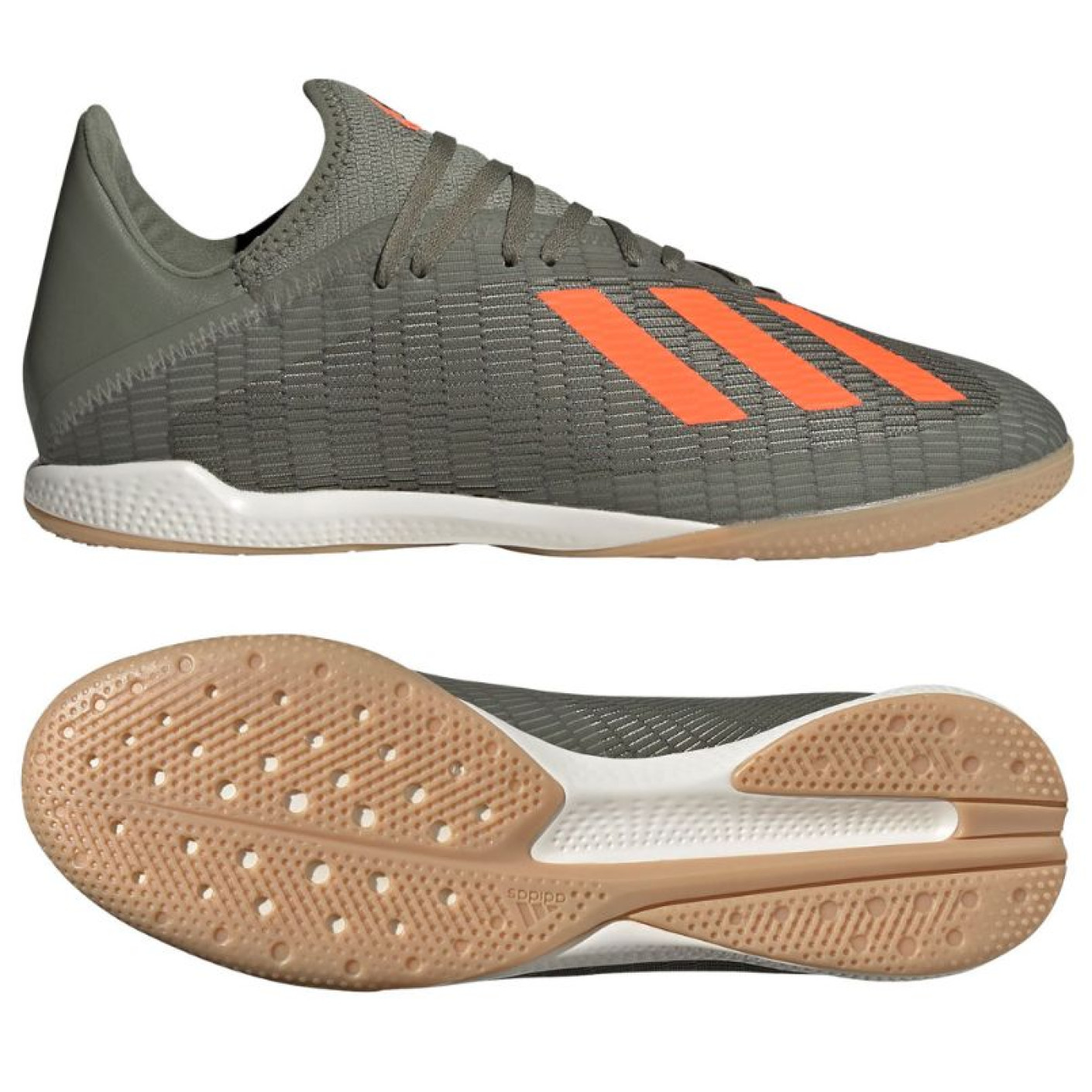 adidas X 19.3 Zaalvoetbalschoenen Groen Oranje Voetbalshop.be