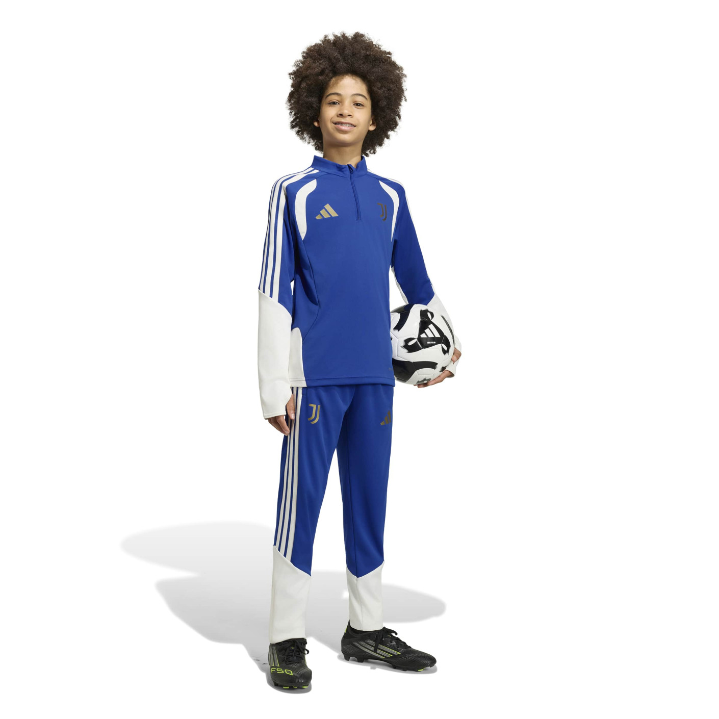 Survêtement adidas Juventus 1/4-Zip 2026-2027 pour Enfants, bleu, blanc, or