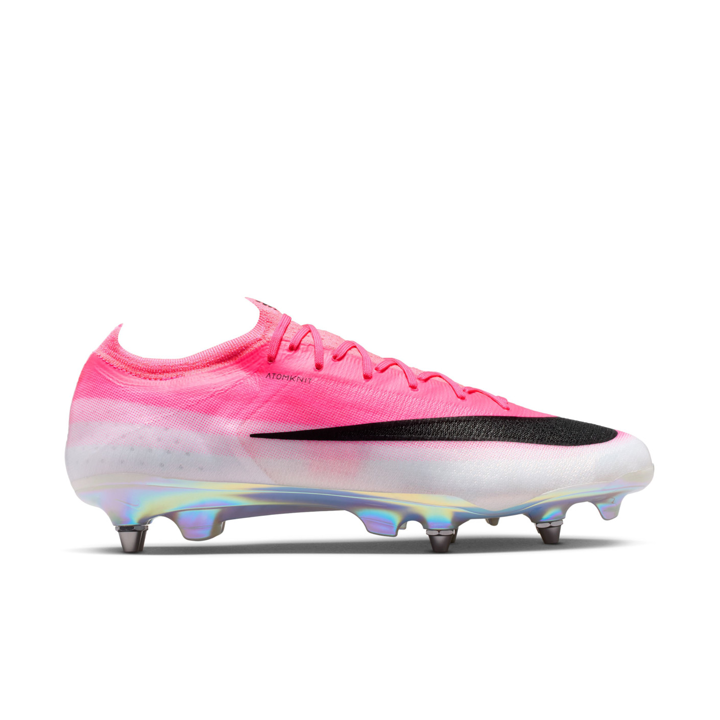 Nike Mercurial Vapor 17 Elite Crampons Vissés Chaussures de Foot (SG) Rose Vif Blanc Noir