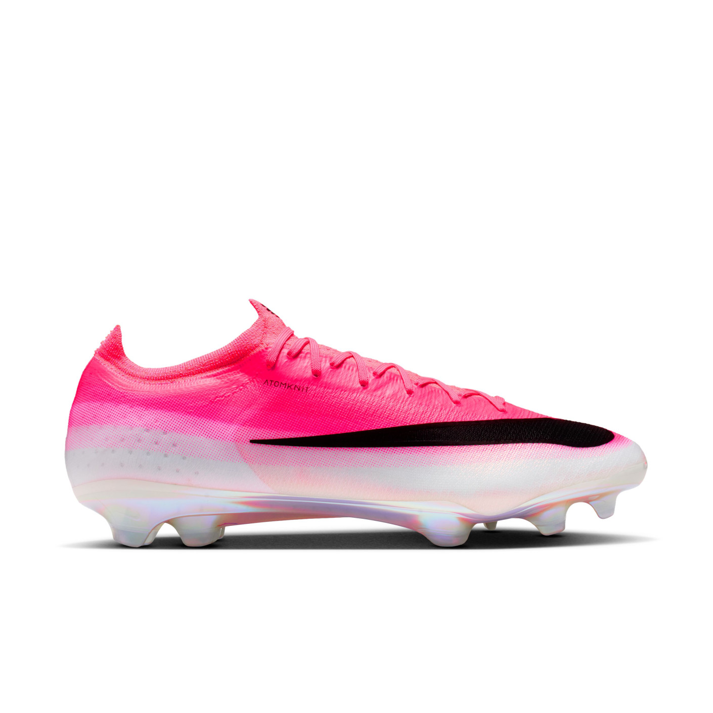 Nike Mercurial Vapor 17 Elite Gazon Naturel Chaussures de Foot (FG) Rose Vif Blanc Noir
