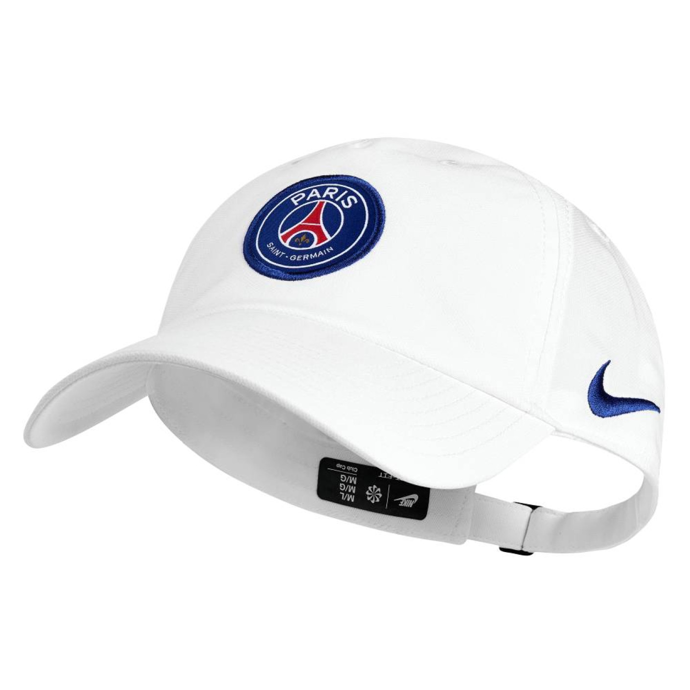 Casquette Nike Paris Saint-Germain Club 2026-2027 Blanche Bleu foncé