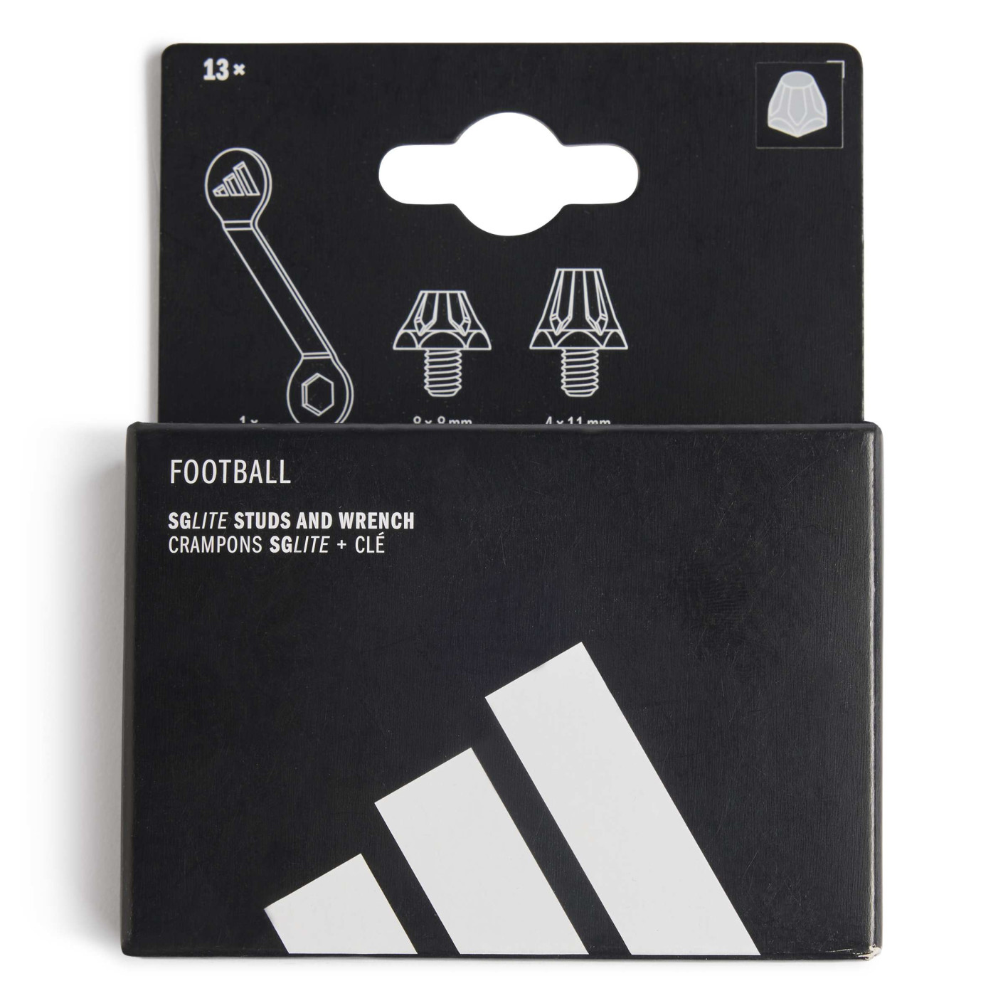 adidas SGLITE Studs met Sleutel 8 x 8 MM & 4 x 11 MM Zilver