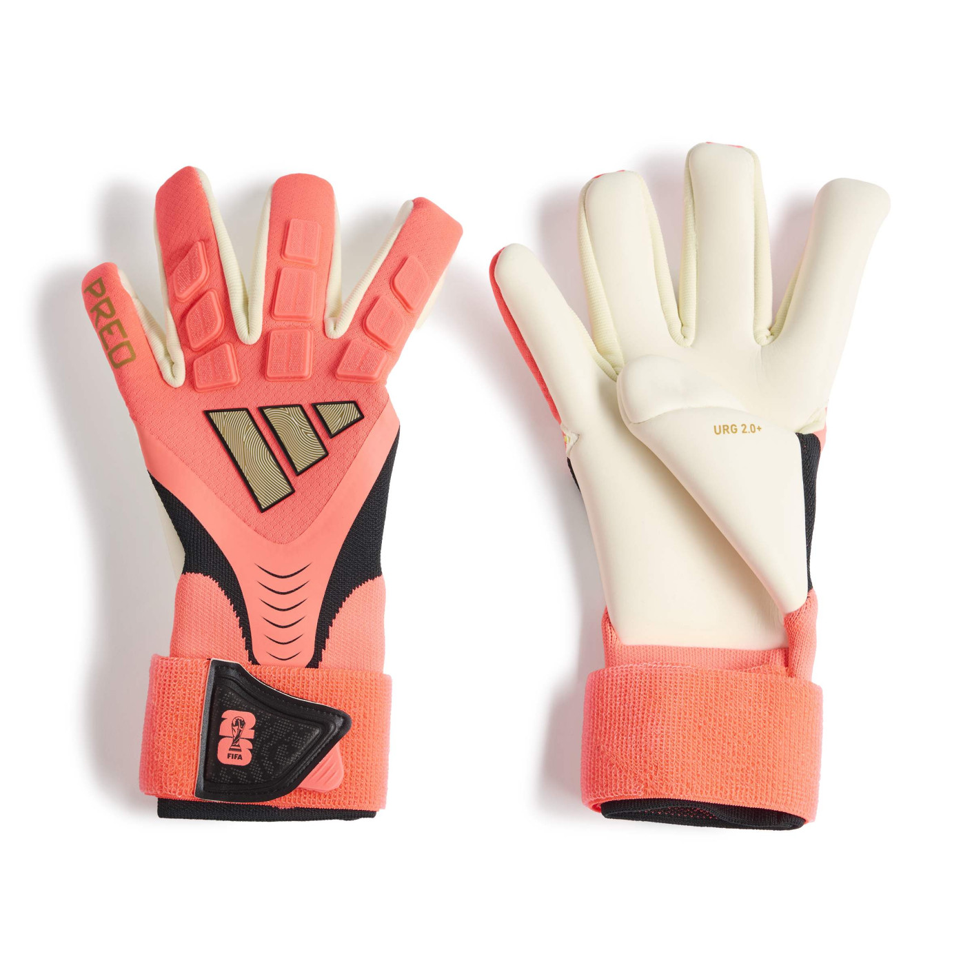 adidas Predator Pro HYS Keepershandschoenen Felroze Zilvergrijs Zwart Goud