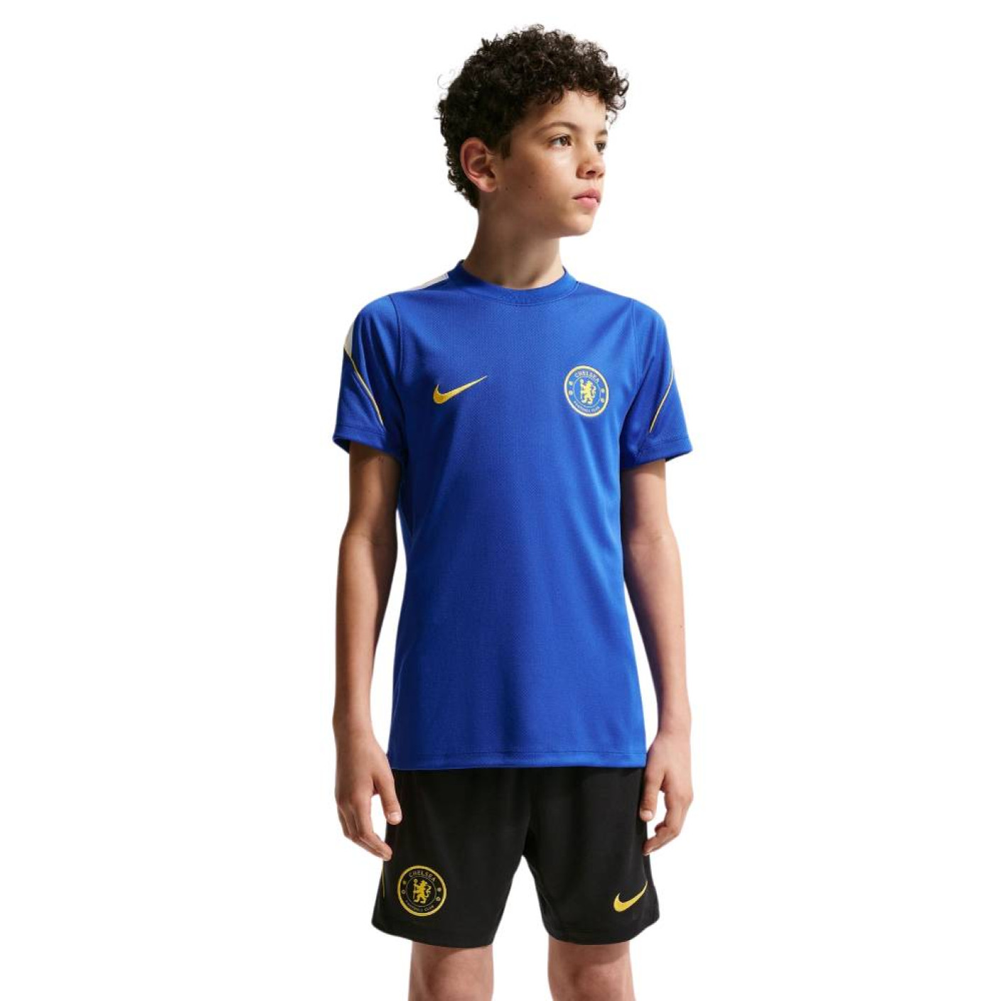Nike Chelsea Strike Trainingsset 2026-2027 Kids Blauw Donkerblauw Goudgeel Wit