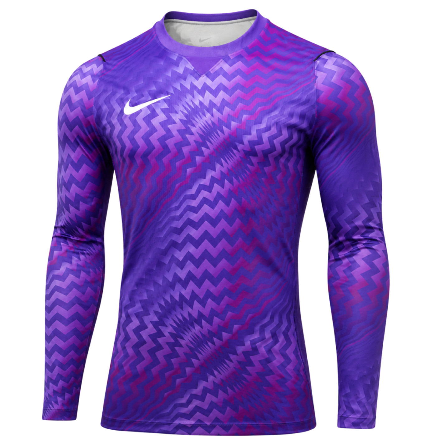 Chemise de gardien de but à manches longues Nike Dri-FIT Gardien VI violet clair blanc