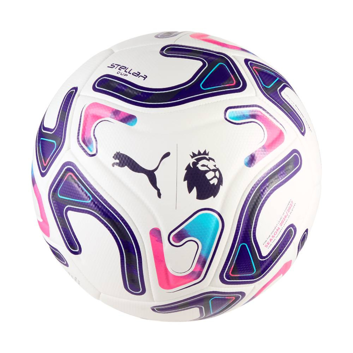 PUMA Stellar Cup Premier League Reactivity Ballon de Foot 2026-2027 Blanc Multicolore