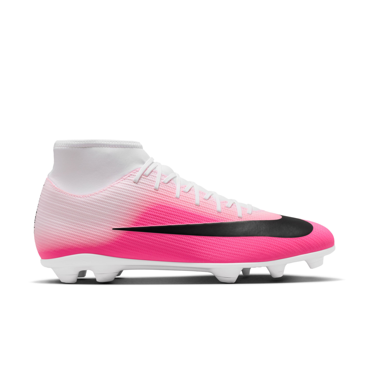 Nike Zoom Mercurial Superfly 11 Club Gazon Naturel Artificiel Chaussures de Foot (MG) Rose Vif Blanc Noir