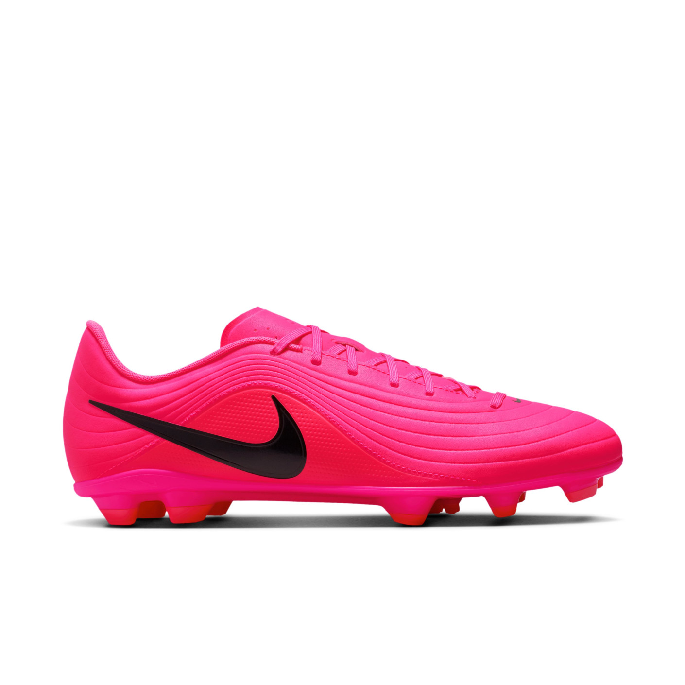 Nike Tiempo Maestro Club Gazon Naturel Artificiel Chaussures de Foot (MG) Rose Vif Noir