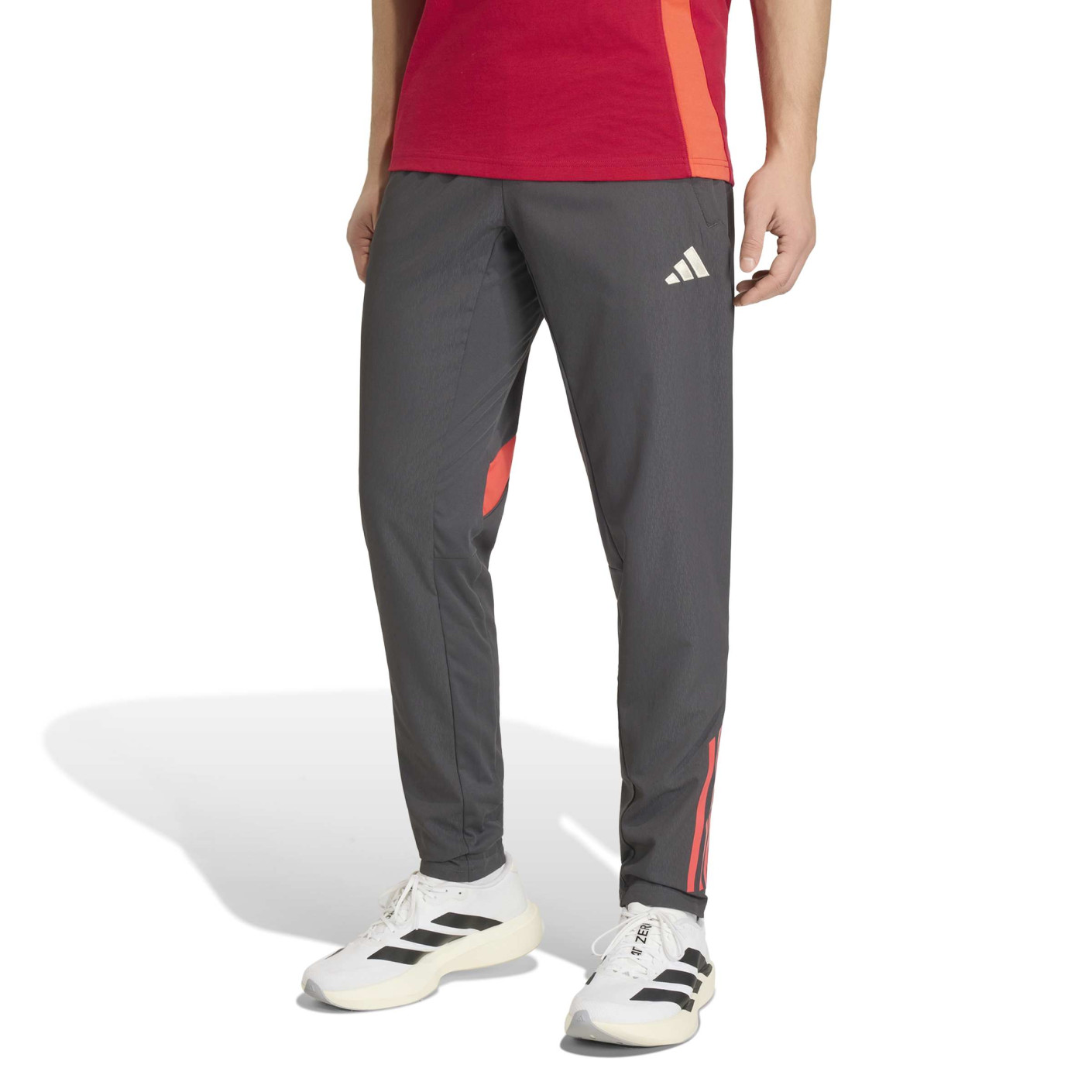 adidas Liverpool Presentatie Trainingsbroek 2025-2026 Grijs Rood Zilver