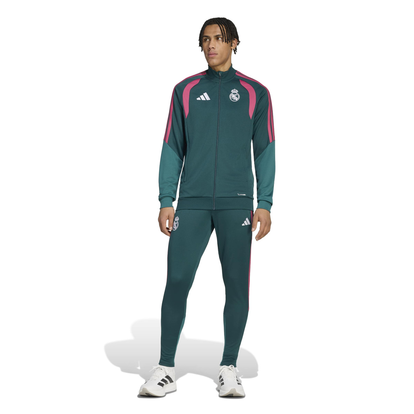 Survêtement adidas Real Madrid 2026-2027 vert foncé rose blanc