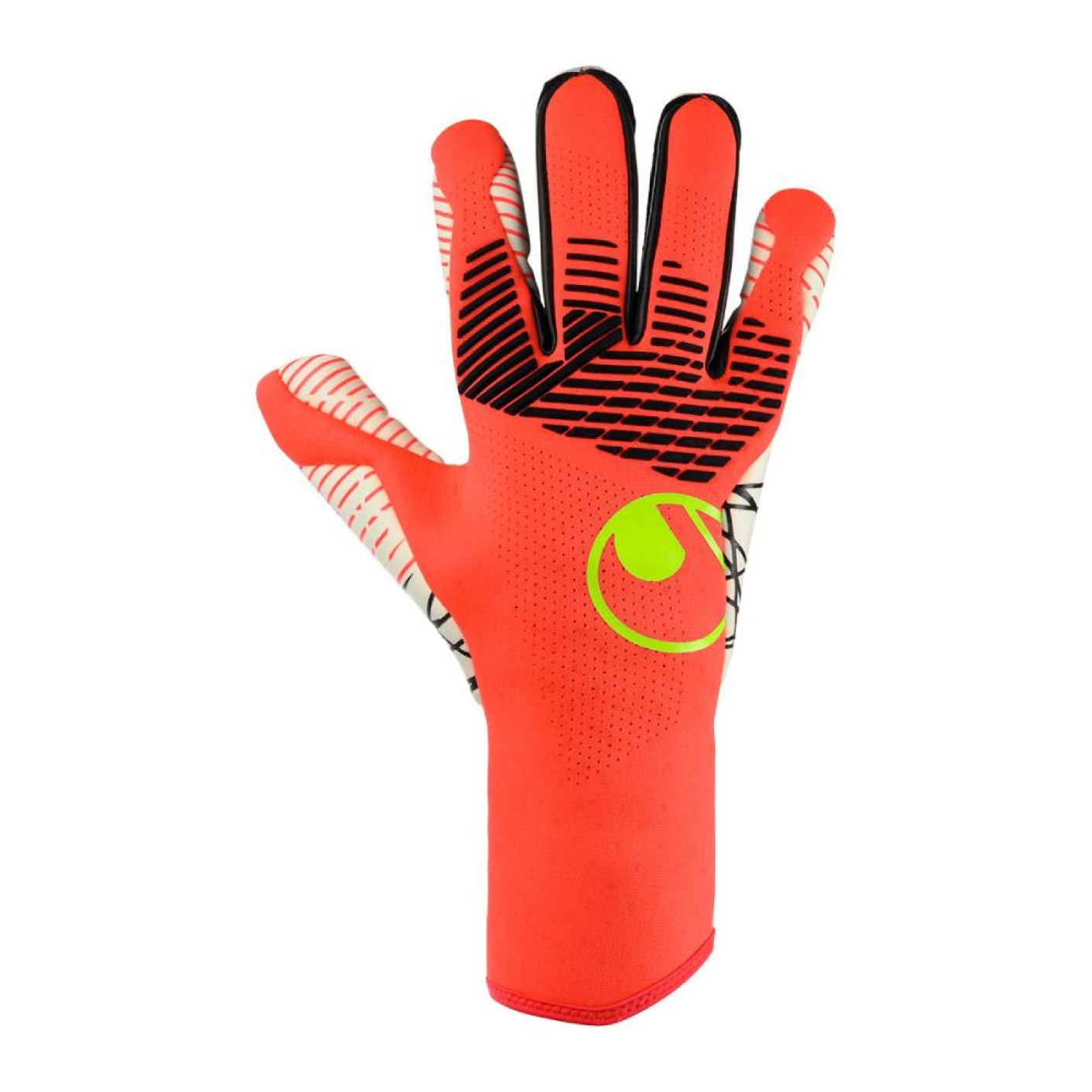 Uhlsport FM Ultragrip RC Keepershandschoenen Felrood Zwart Felgeel