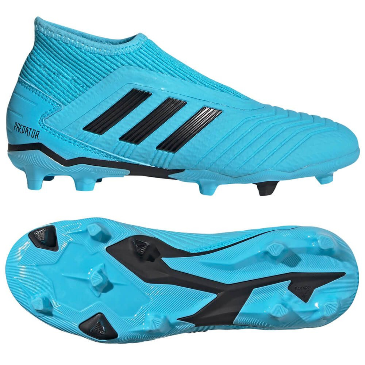 adidas PREDATOR 19.3 LL Gras Voetbalschoenen (FG) Kids Blauw Zwart